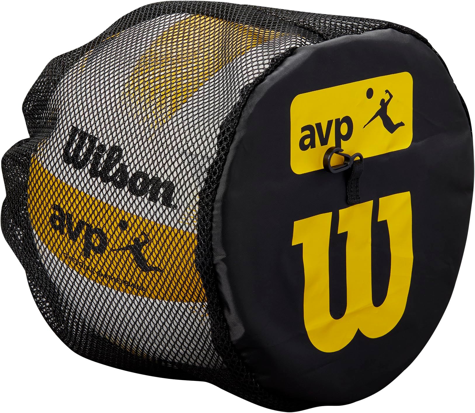 Wilson Ball Bag Volleyball AVP, Ball net for 1 Volleyball, with 2 Clips for Stable and Secure Hold, Breathable mesh Design