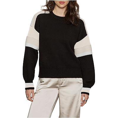 Sanctuary Sporty Stripe Crewneck black multi