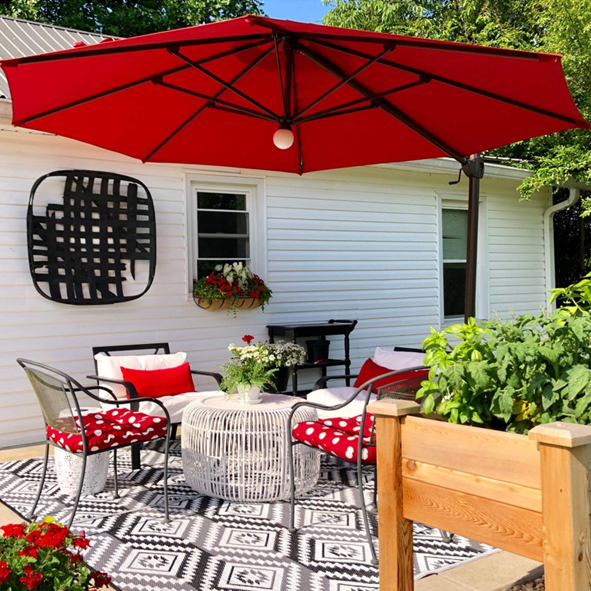 abba patio cantilever umbrella australia Patioslife Aegis Pro with Cross Base Heavy-Duty AU -Patioslife open designno need to move furniture! PURPLE LEAF Double Top 360