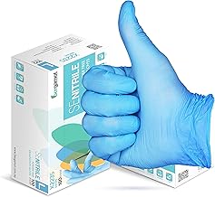 Nitrile Gloves Size L Powder Free Blue – Disposable Gloves L – Gloves LATEX FREE Pack of Universal Use for Kitchen, Work, Garden, Health-Related Professions, etc.- 100 units