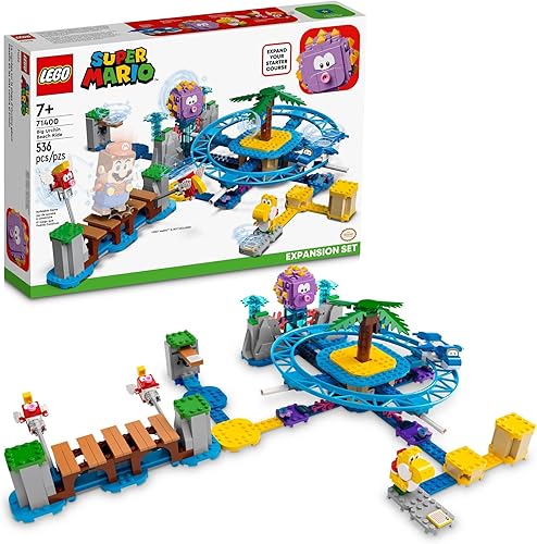 LEGO Super Mario Big Urchin Beach Ride Expansion Set 71400 Kit de construcción; juguete coleccionable para niños de 7 años en adelante (536 piezas)