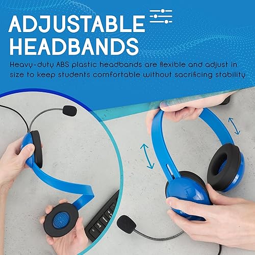 Miniatura 6 de Auriculares para niños resistentes listos para móviles con micrófono y cable sin enredos