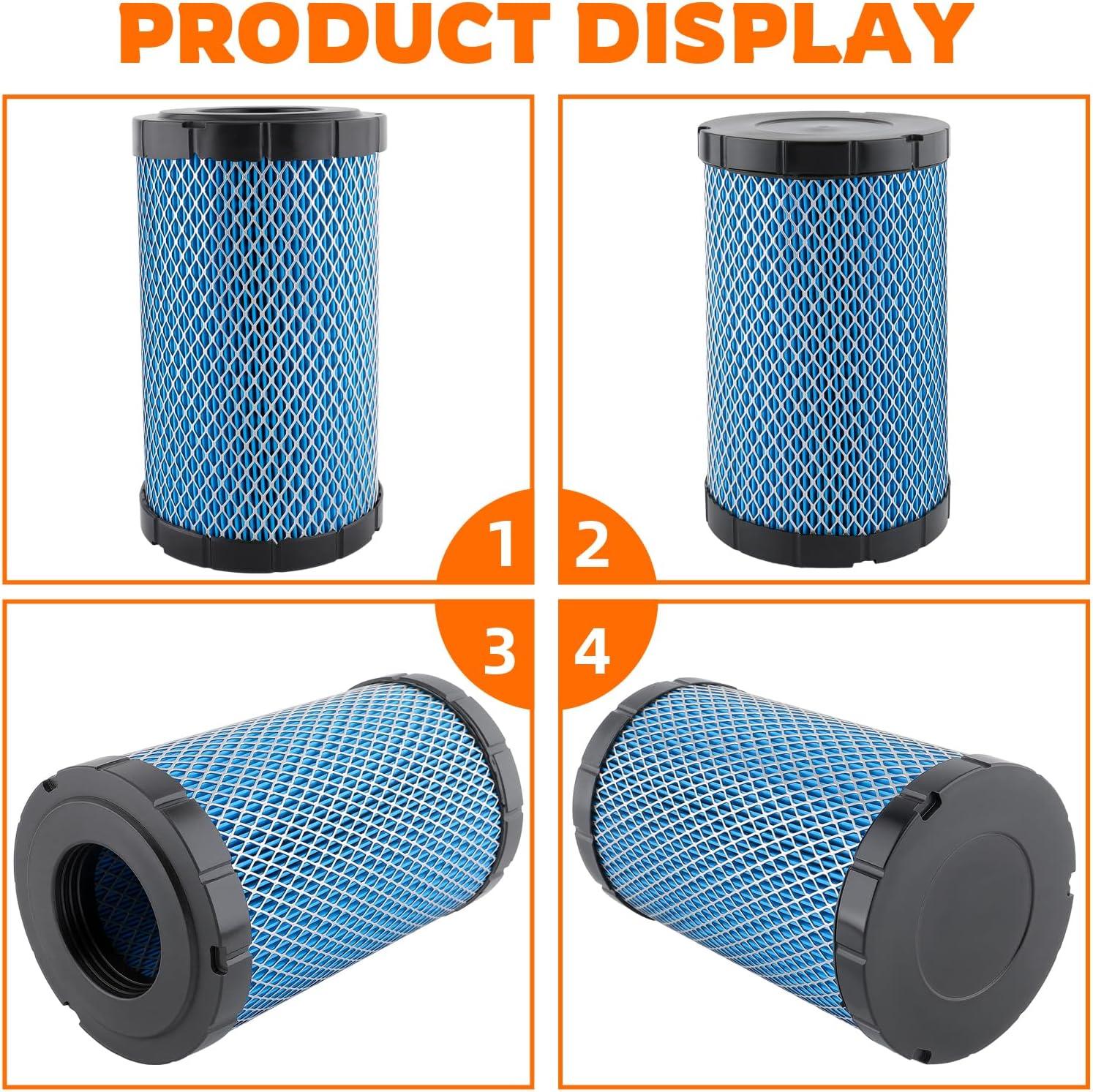 GoaMotors Pack of 2 Air Filter Compatible with Polaris Ranger 1000 2020-2023 Ranger XP 1000 2018-2023 Ranger Crew XP 1000 2019-2023 Ranger Crew 1000 2019-2023 Air Filter Replacement 7082265