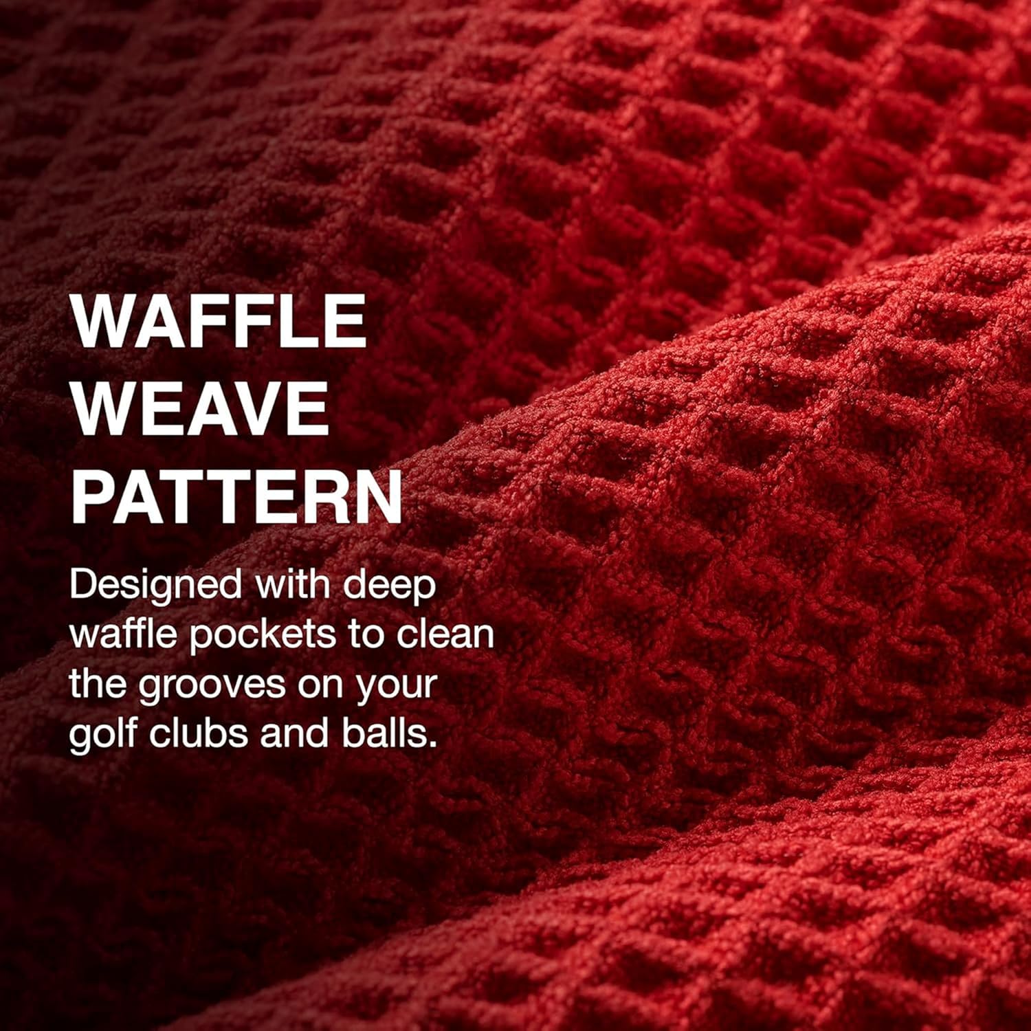 Ghost Golf Magnetic Towel (Caddie) - Premium Ultra-Absorbent Microfiber Golf Towel with Magnet for Golf Carts or Clubs - 18" x 40" Golfing Gear - Waffle Weave Pattern (Green) - Image 6