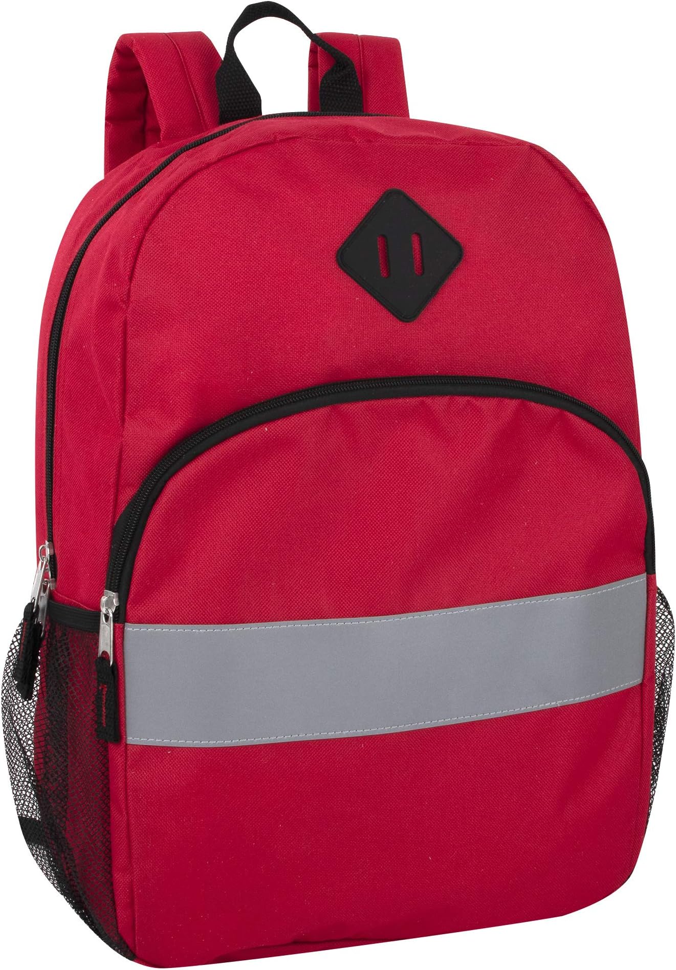 Trail maker Kids Reflective Backpack for School, Colorful Backpack with Reflector Strips, Side Pocket, Padded Straps