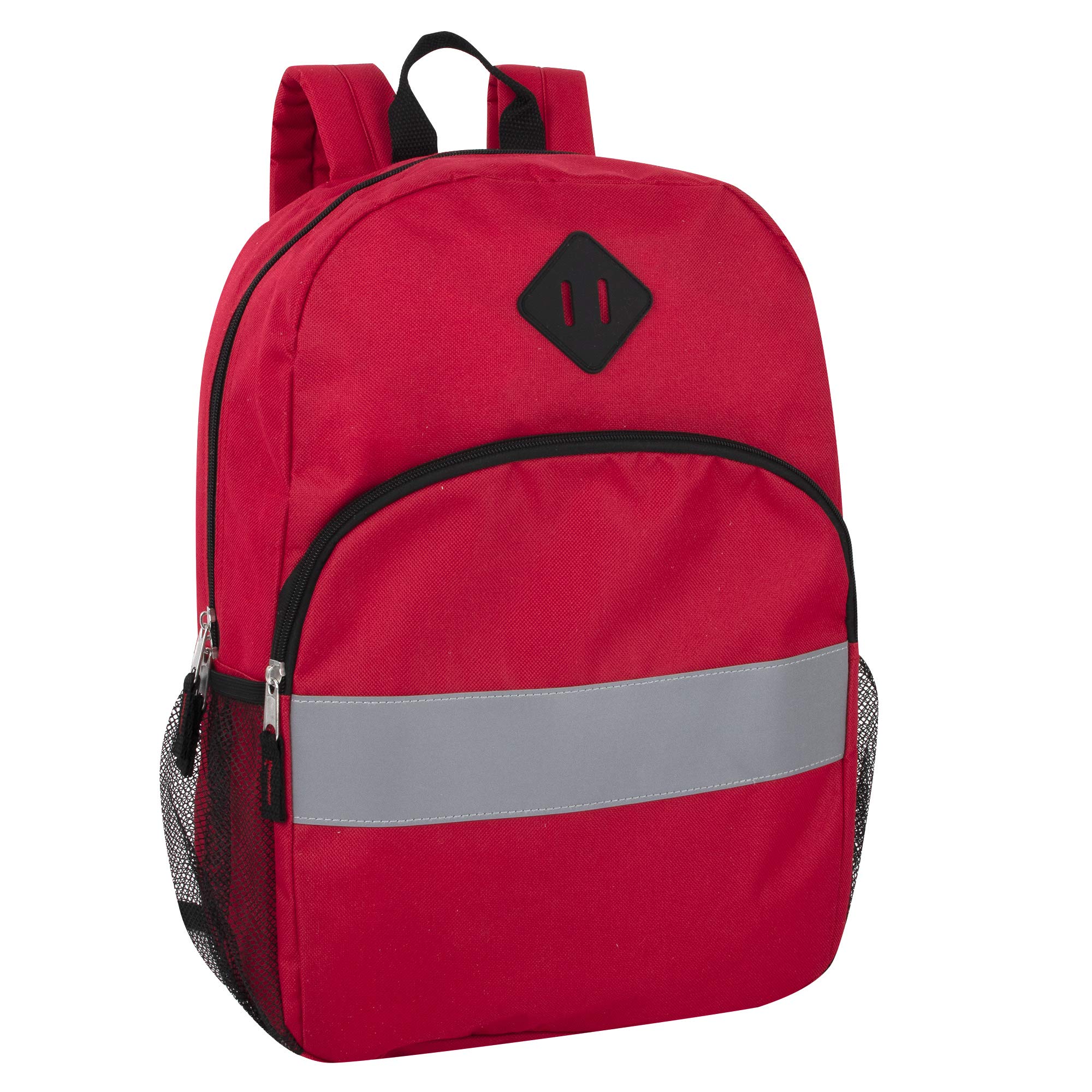 Trail maker Kids Reflective Backpack for School, Colorful Backpack with Reflector Strips, Side Pocket, Padded Straps