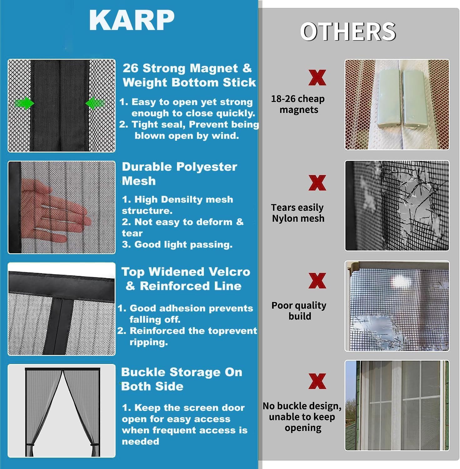 Magnetic Mosquito Net - Hands-Free Insect Protection -5 Magnetic Mosquito Net - Hands-Free Insect Protection -5