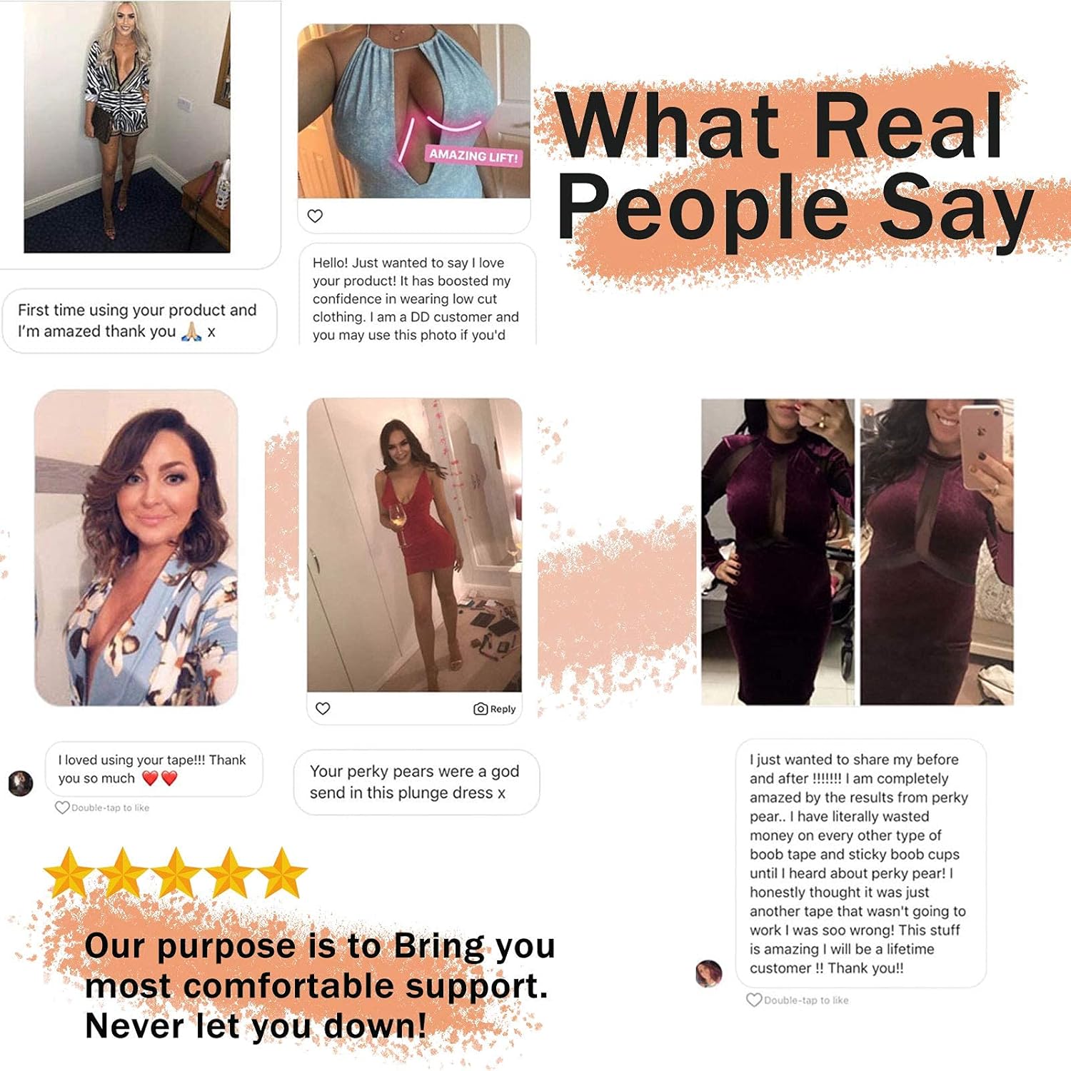 Boob Tape, Breast Lift Tape and Nipple Covers, Push up Tape and Breast Pasties Strapless Bra Tape Chest Support Tape for Large Breasts, Invisible Gaffer Tape Duct Tape Backless Bra Lift Tape Nude : Clothing, Shoes & Jewelry