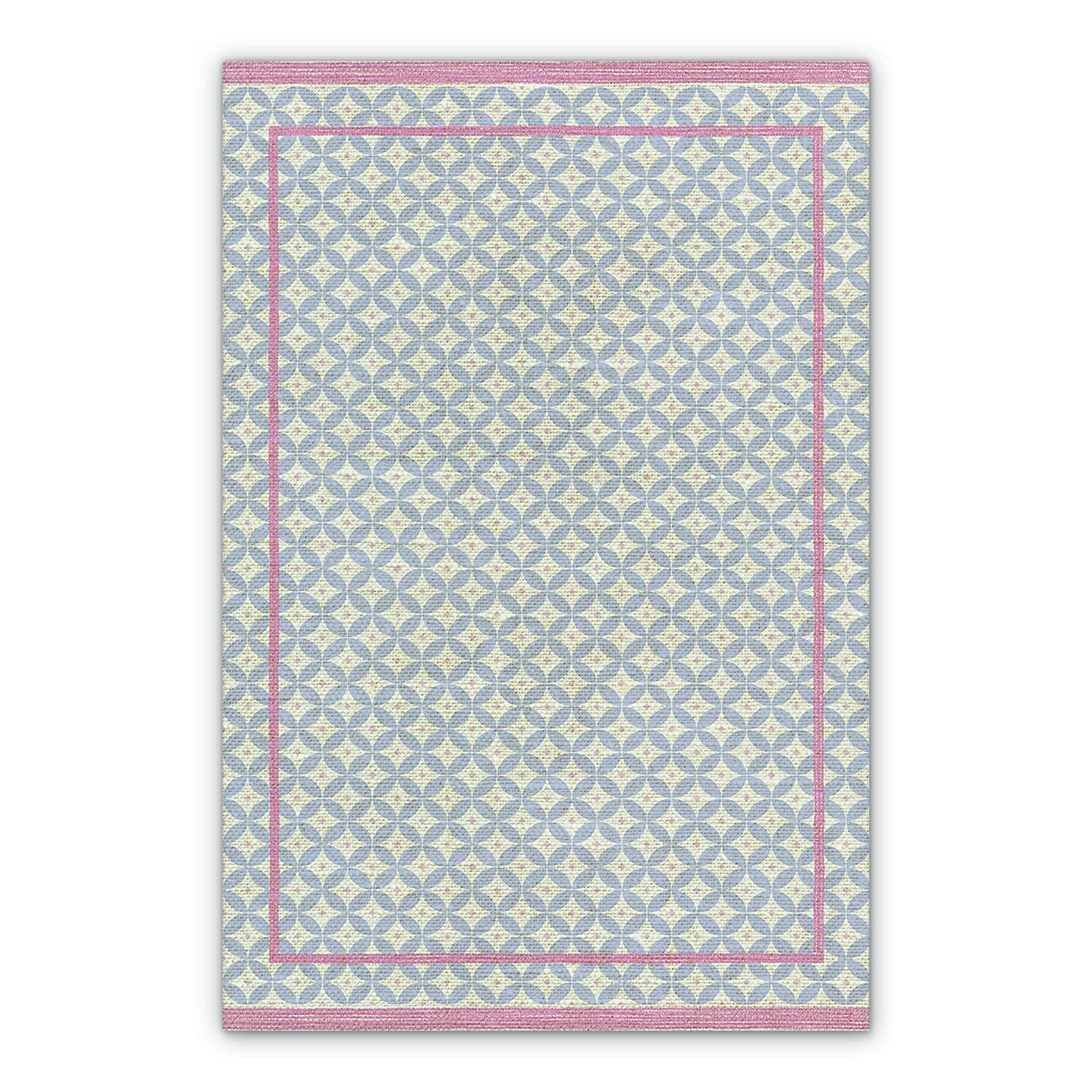 Tapis de salle à manger en linoléum 140x198cm tapis de cuisine géométrique en PVC