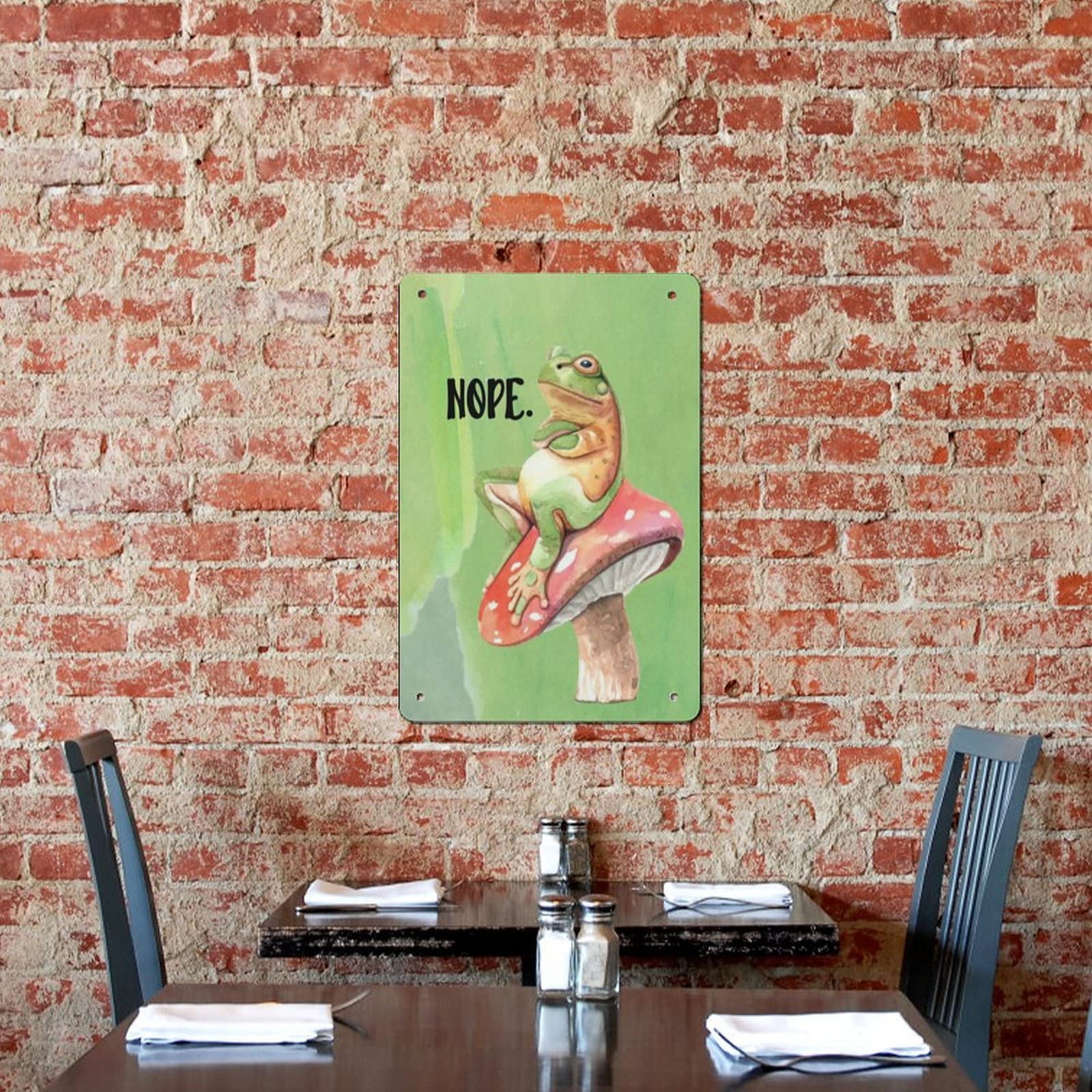 Panneau Mural Humoristique Avec Citation En Forme De Grenouille Et