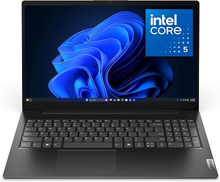 Lenovo V15 Gen 5 - Business Laptop - Intel CoreTM 5 Processor 210H - 15.6" FHD Display - 16GB RAM - 512GB SSD Storage - Integrated Intel Graphics - Webcam Privacy Shutter - Business Black