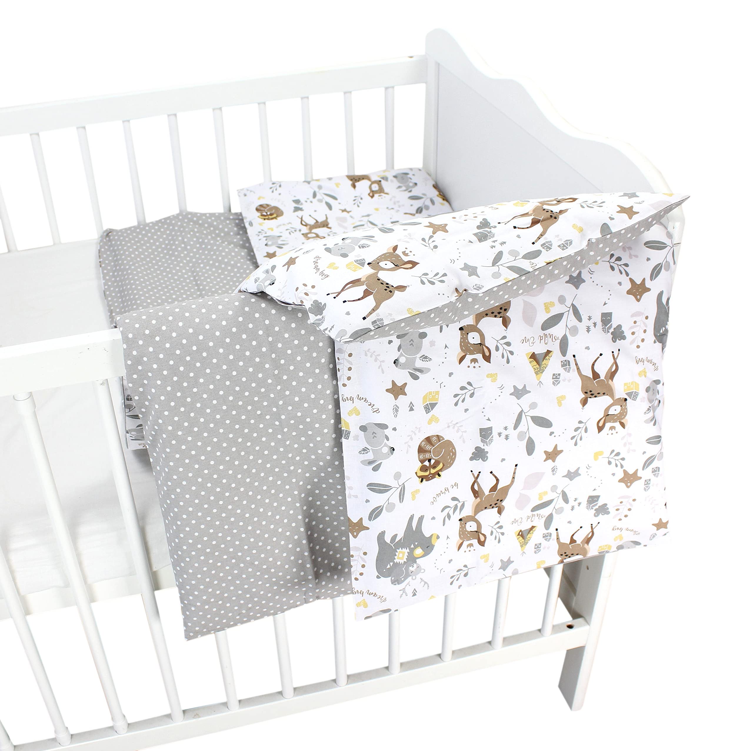 TupTam Juego de Ropa de Cama para Niños, de 2 Piezas., Conejo/Rosa/Lunares, 120x90 cm — view 104