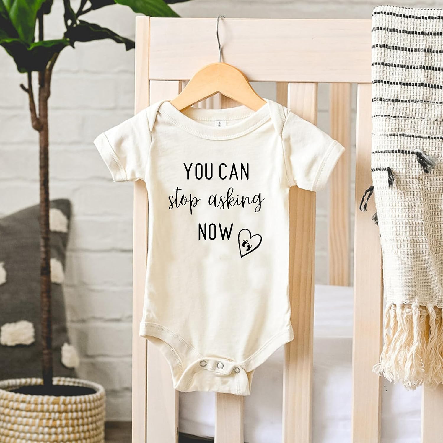 Funny Pregnancy Announcement Gift for Grandparents to be, You can stop asking" Baby Coming Soon Reveal idea for Grandma, Grandpa, Dad, Husband, Aunt, Uncle