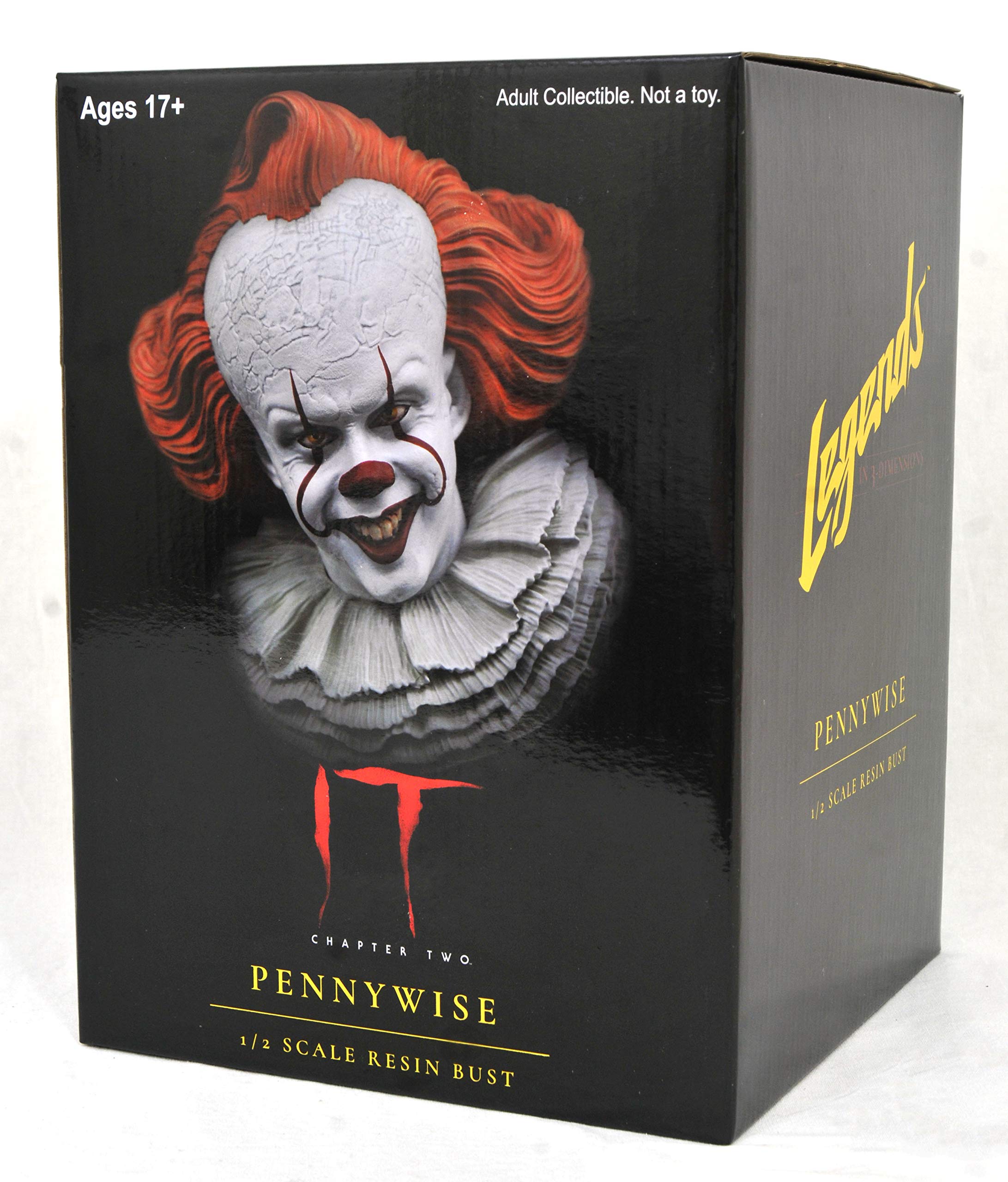 Amazon | IT 2 LEGENDS IN 3D PENNYWISE 1/2 SCALE BUST | フィギュア 