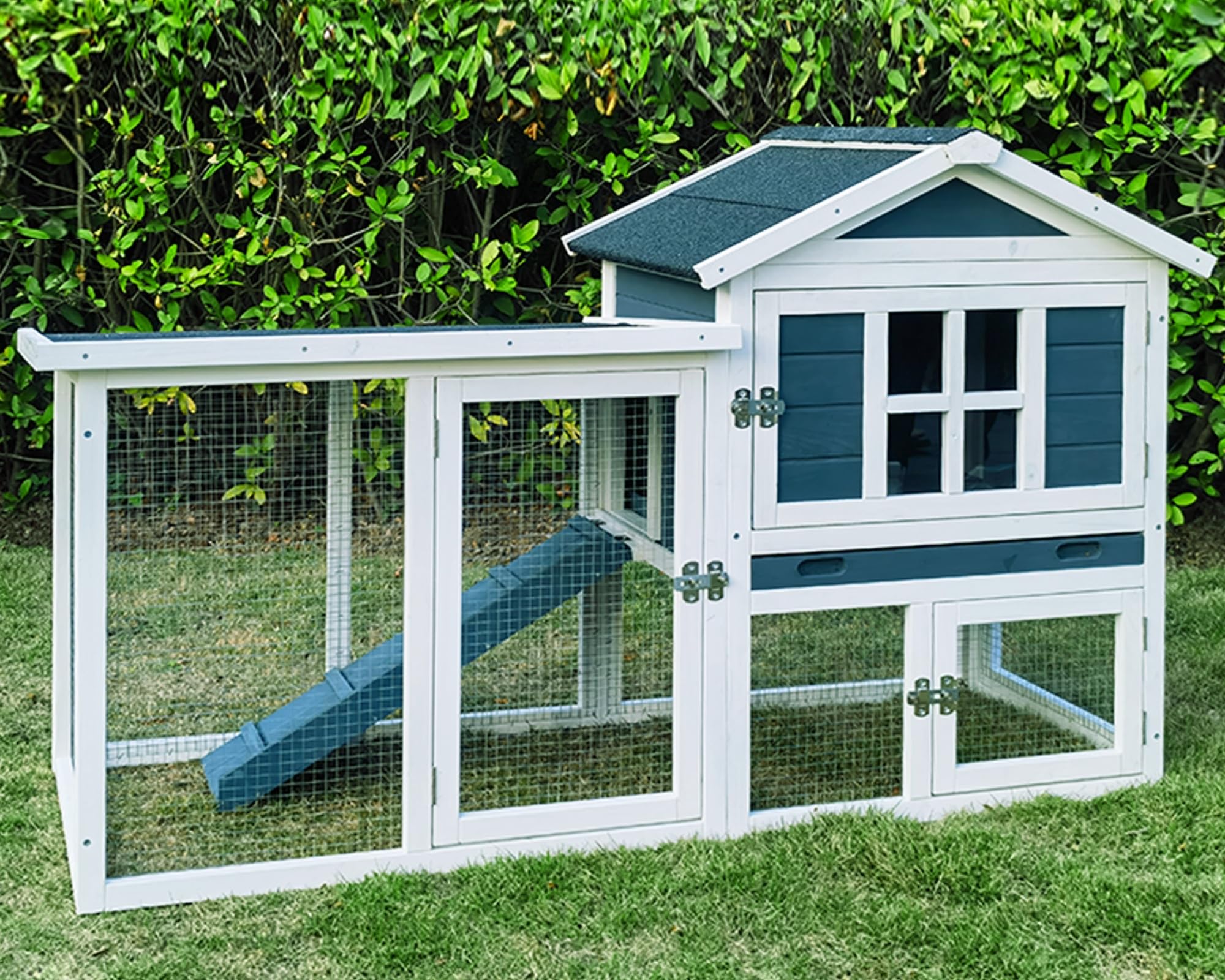 Chicken Coop Wendy House Rabbit Hutch Two-Story Mobile Chicken - Main Image