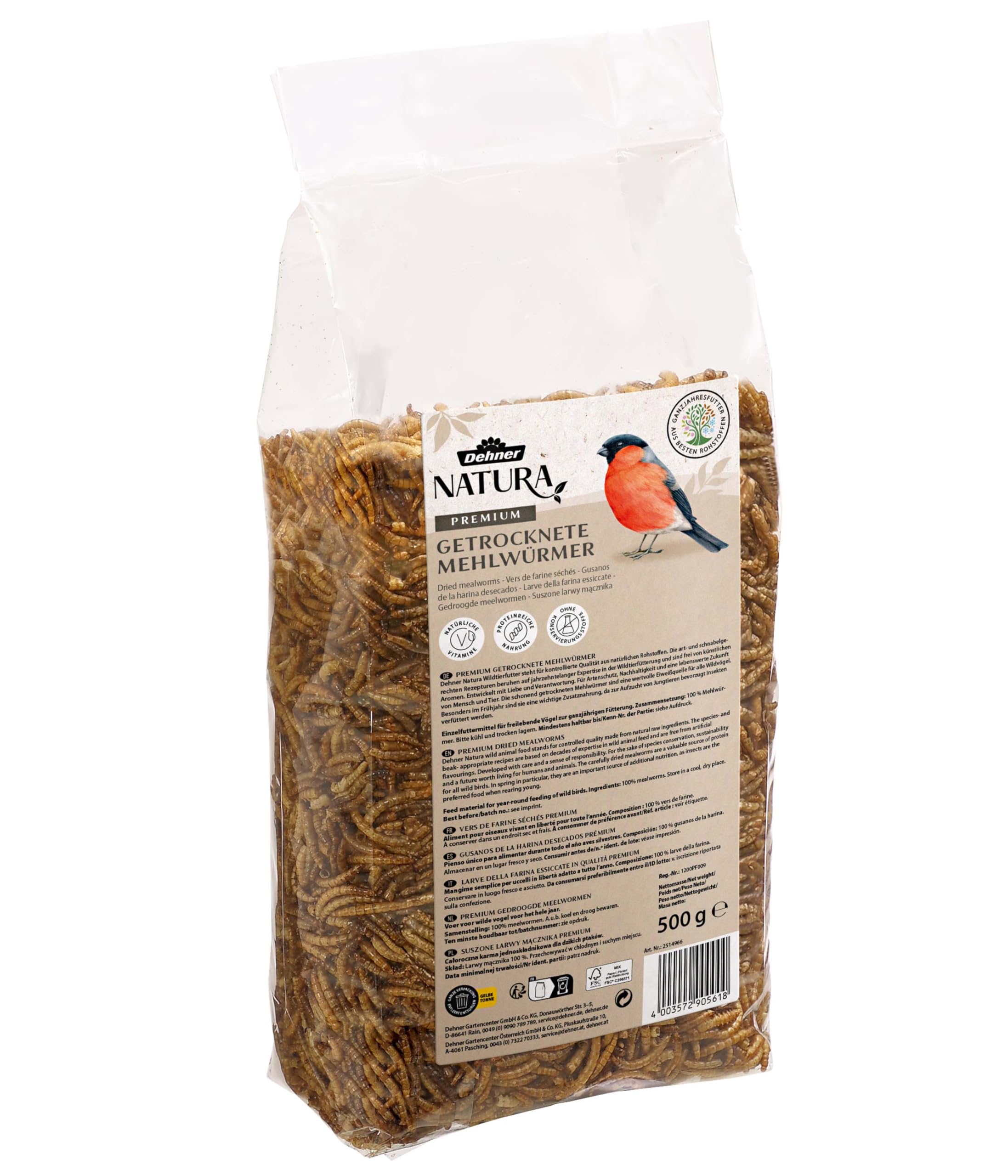 Dehner Natura Premium Wildvogelfutter 500g -…