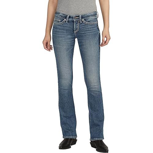 Silver Jeans Co. Women's Tuesday Low Rise Slim Bootcut Jeans