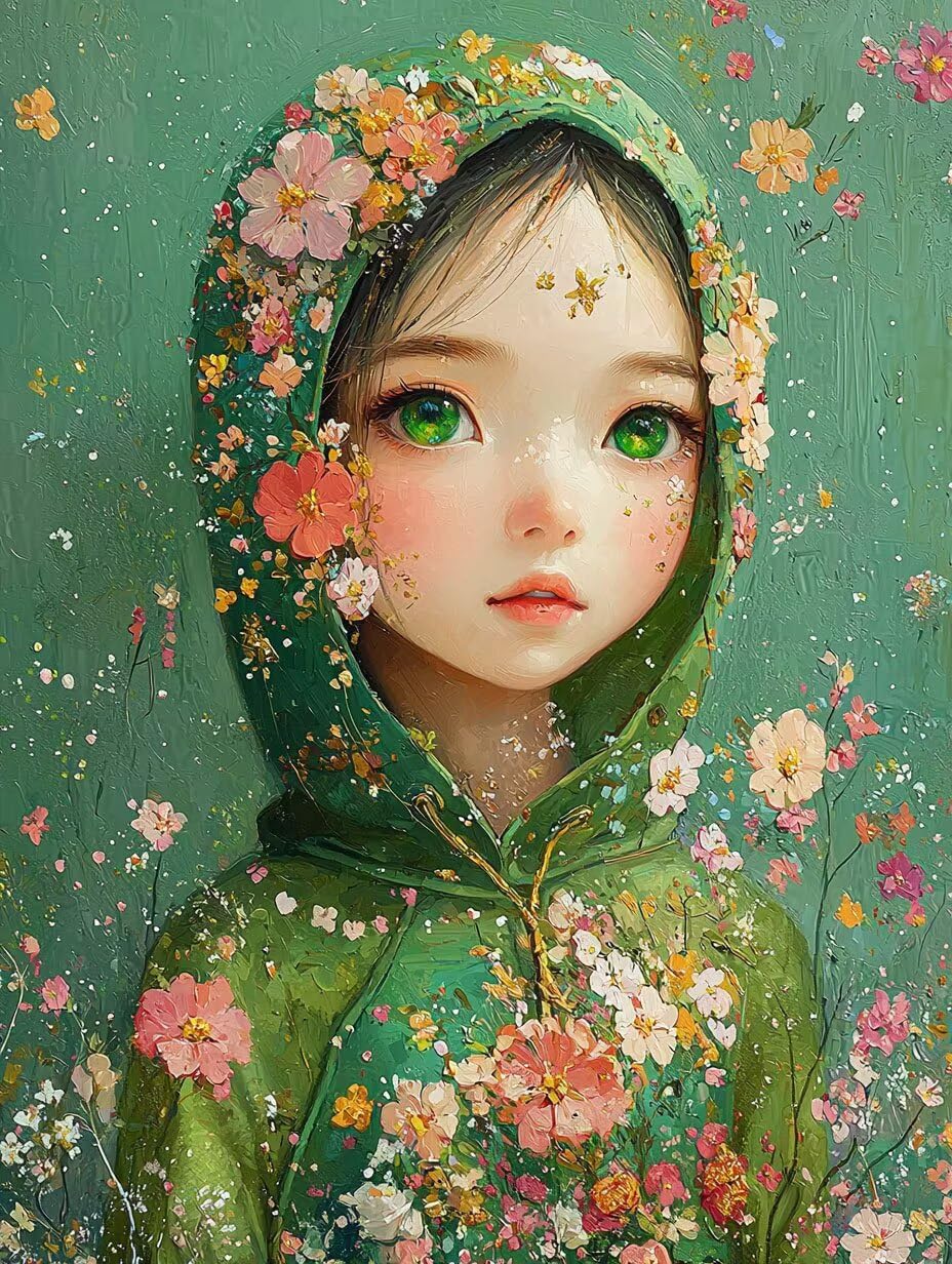 WEISHIWE Dipingere con i Numeri Adulti Ragazza primaverile, 80x100cm s-121 | Paint by Numbers Kit con Pennelli e Acrilico Pigmento, Fai da te Olio La Pittura di Numeri Kit, Decora la Casa, senza Cornice