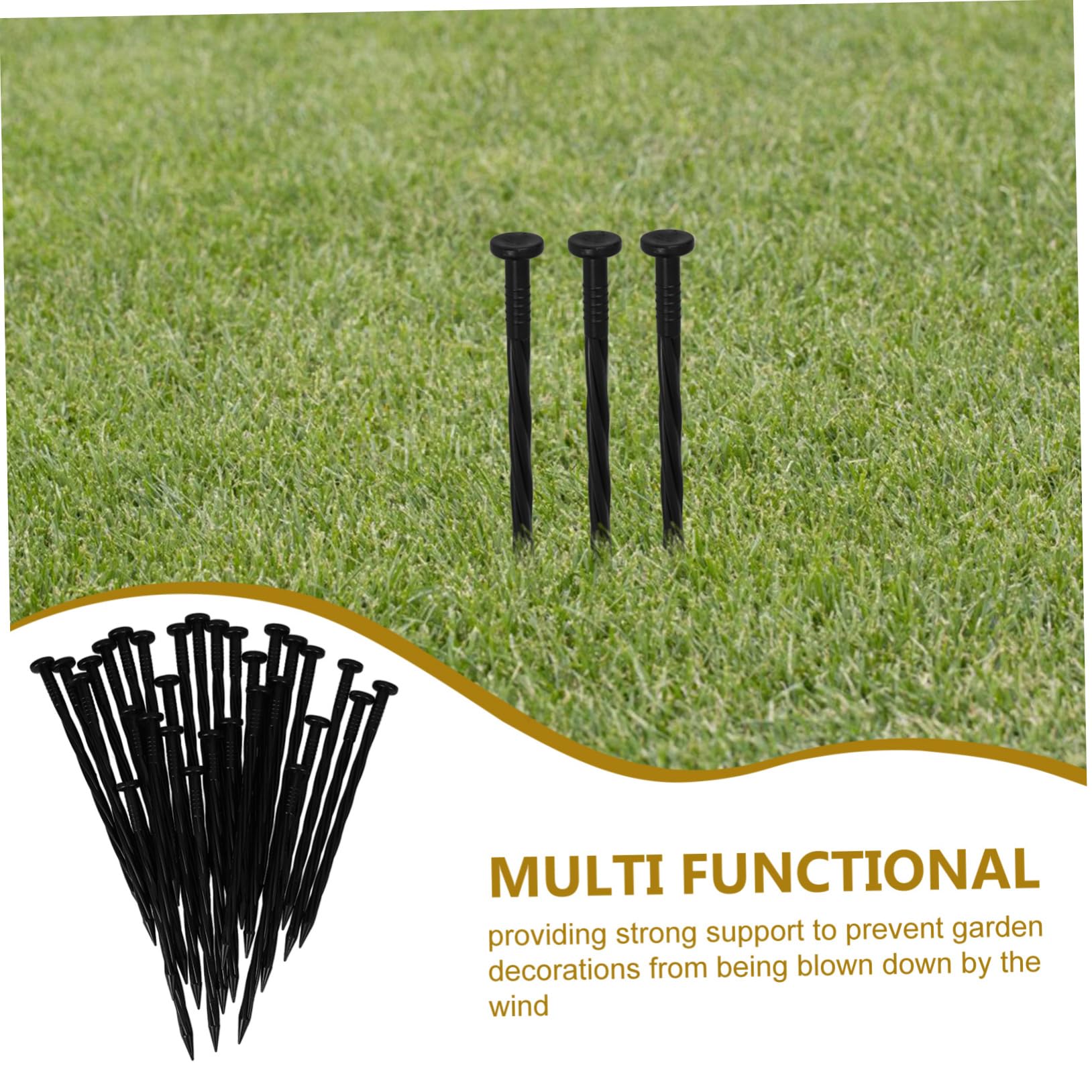 BESPORTBLE 3 Set di Picchetti da Giardino in Plastica per Giardinaggio Facile Installazione 30 Pezzi * 3