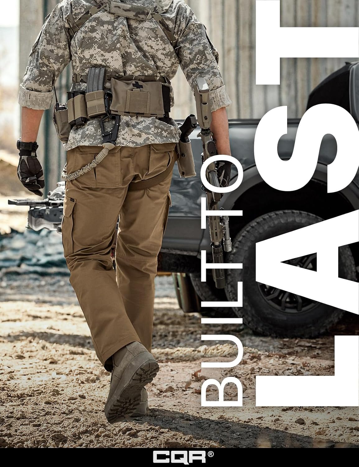 CQR Men's Tactical Pants, Water Resistant Ripstop Cargo Pants, Lightweight EDC Work Hiking Pants, Outdoor Apparel - Image 4