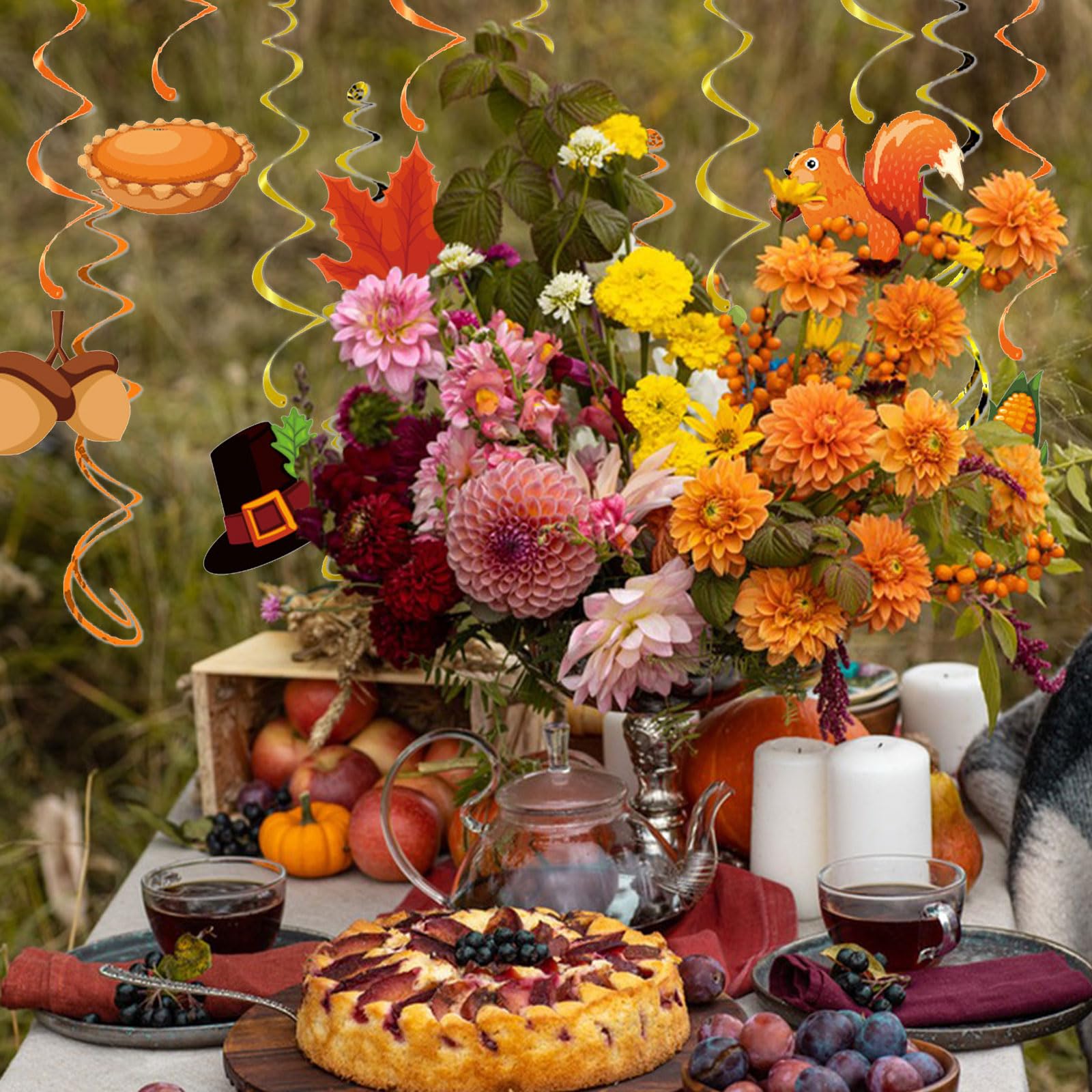 Herbst Dekoration Aus Holz - 15 Blatt-Anhänger Für Festliche Stimmung