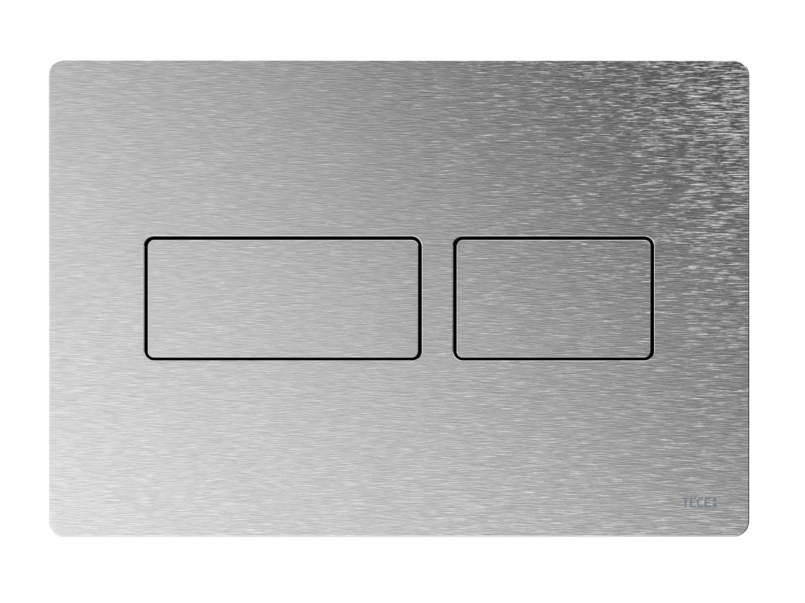 TECE TECEsolid 9240430 Plaque de Commande WC en Acier Inoxydable brossé pour Technologie à Deux quantités
