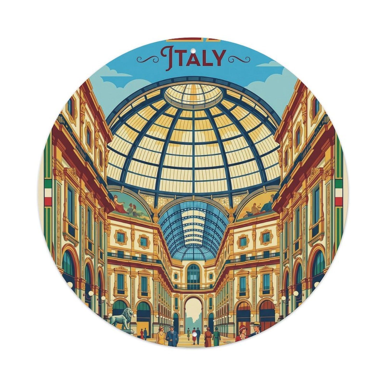 Vintage Travel Milan Italy Classic Metal Tin Sign
