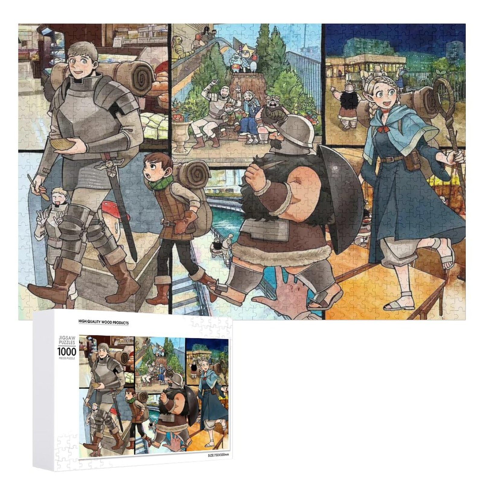 ダンジョン飯　ジグソーパズル Amazon | ダンジョン飯 ジグソーパズル 木製 マルシル ライオス