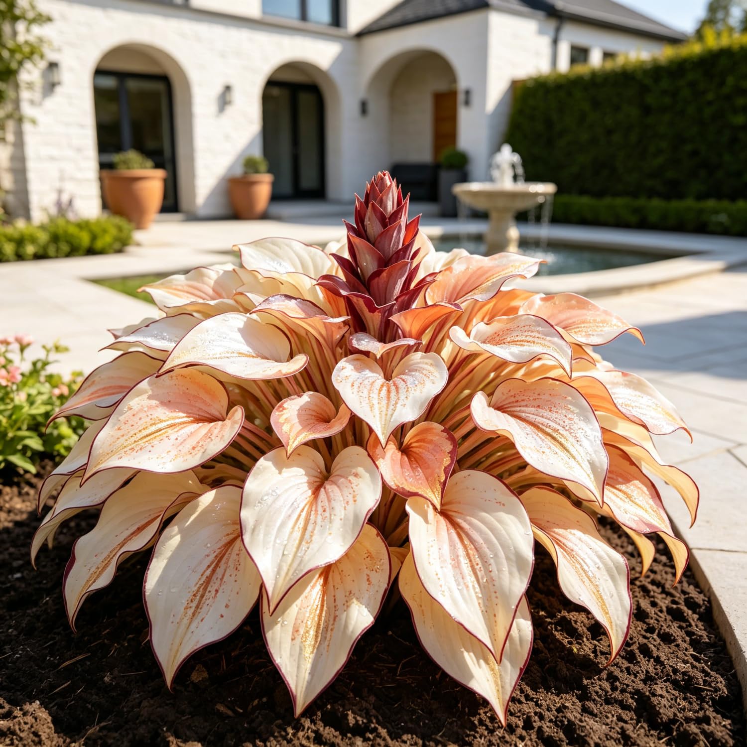 Hardy Hosta Bulbs for Current Planting UK,Stunning Display,Unique-8Bulbs-f