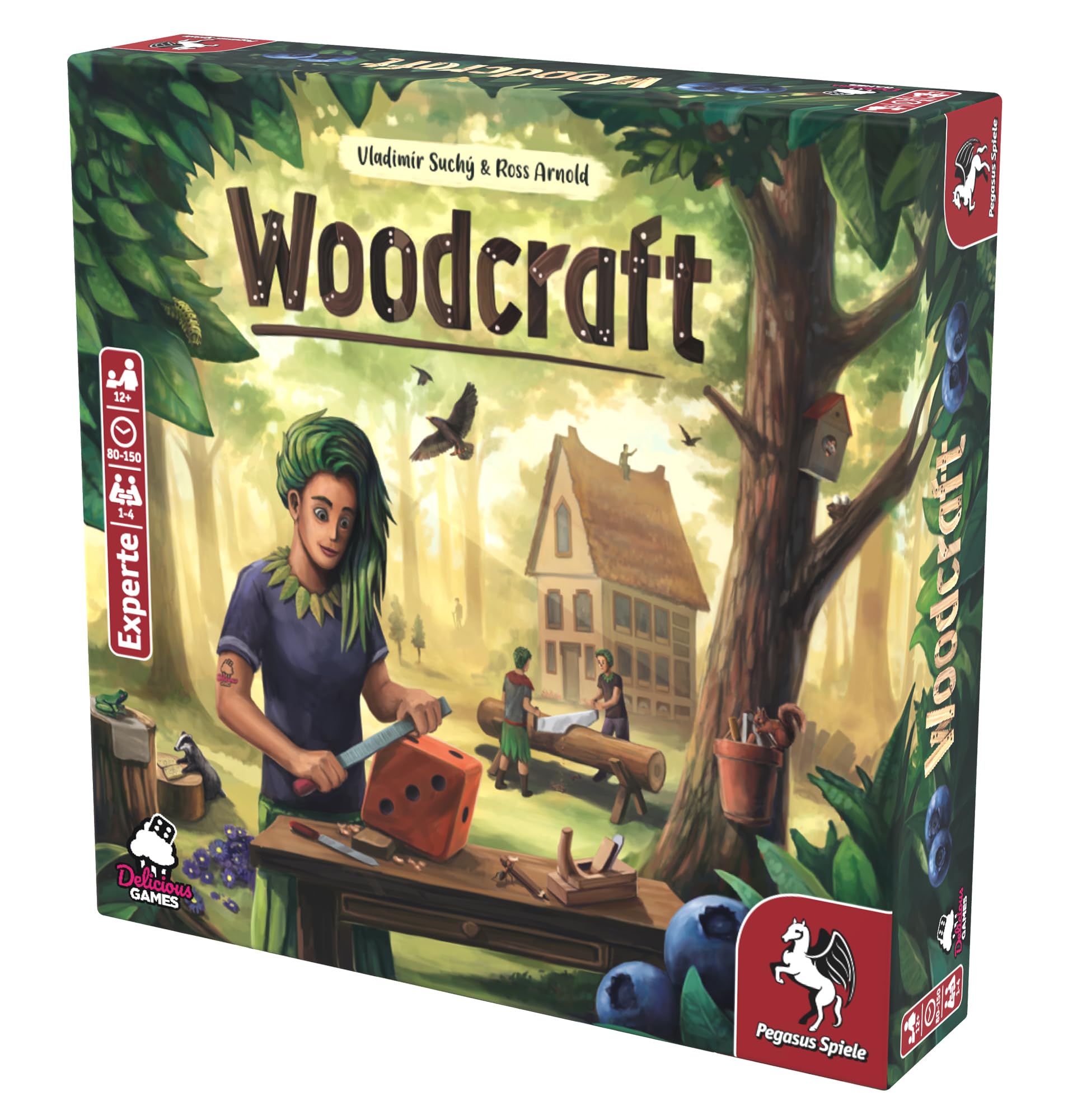 Pegasus Spiele 56250G - Woodcraft Brettspiel Expertenspiel
