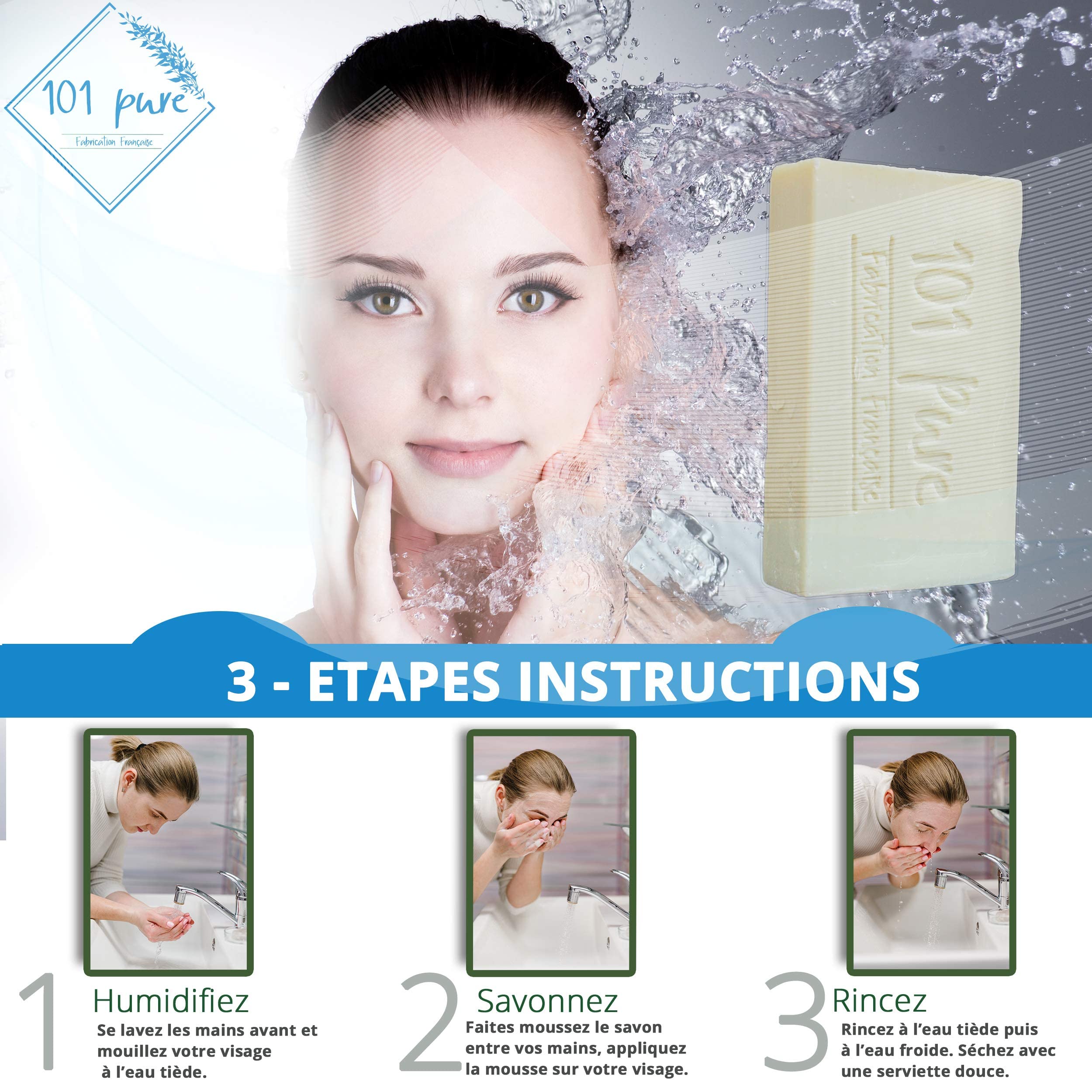 Savon Naturel Au Lait De Chèvre Louce - Hydratant, Pour Acné, Eczéma, Psoriasis - Fabriqué En France