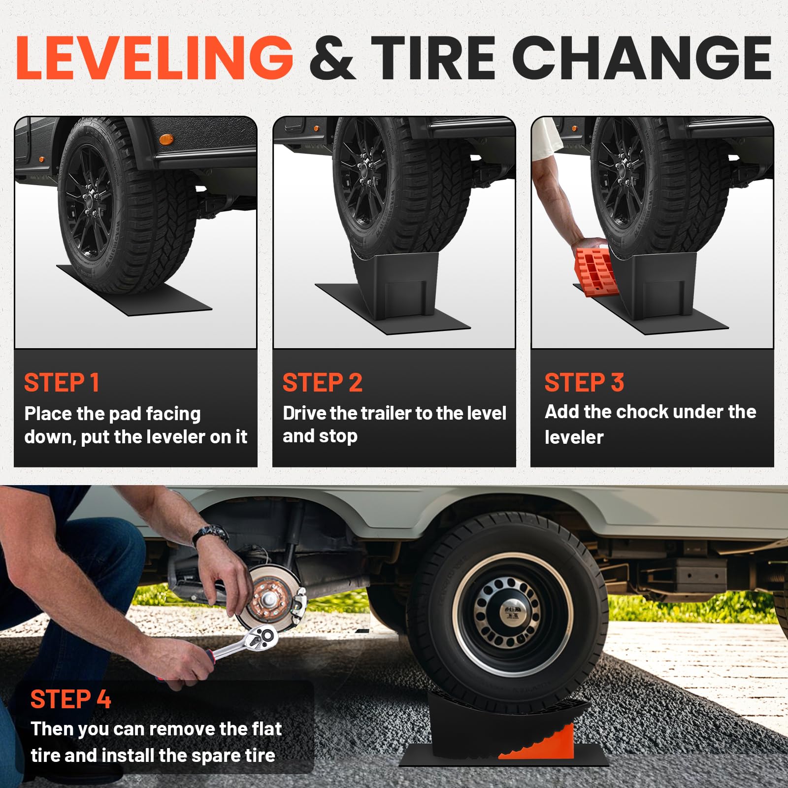 Snapklik.com : ROBLOCK 2 Packs RV Leveling Blocks, 6.3