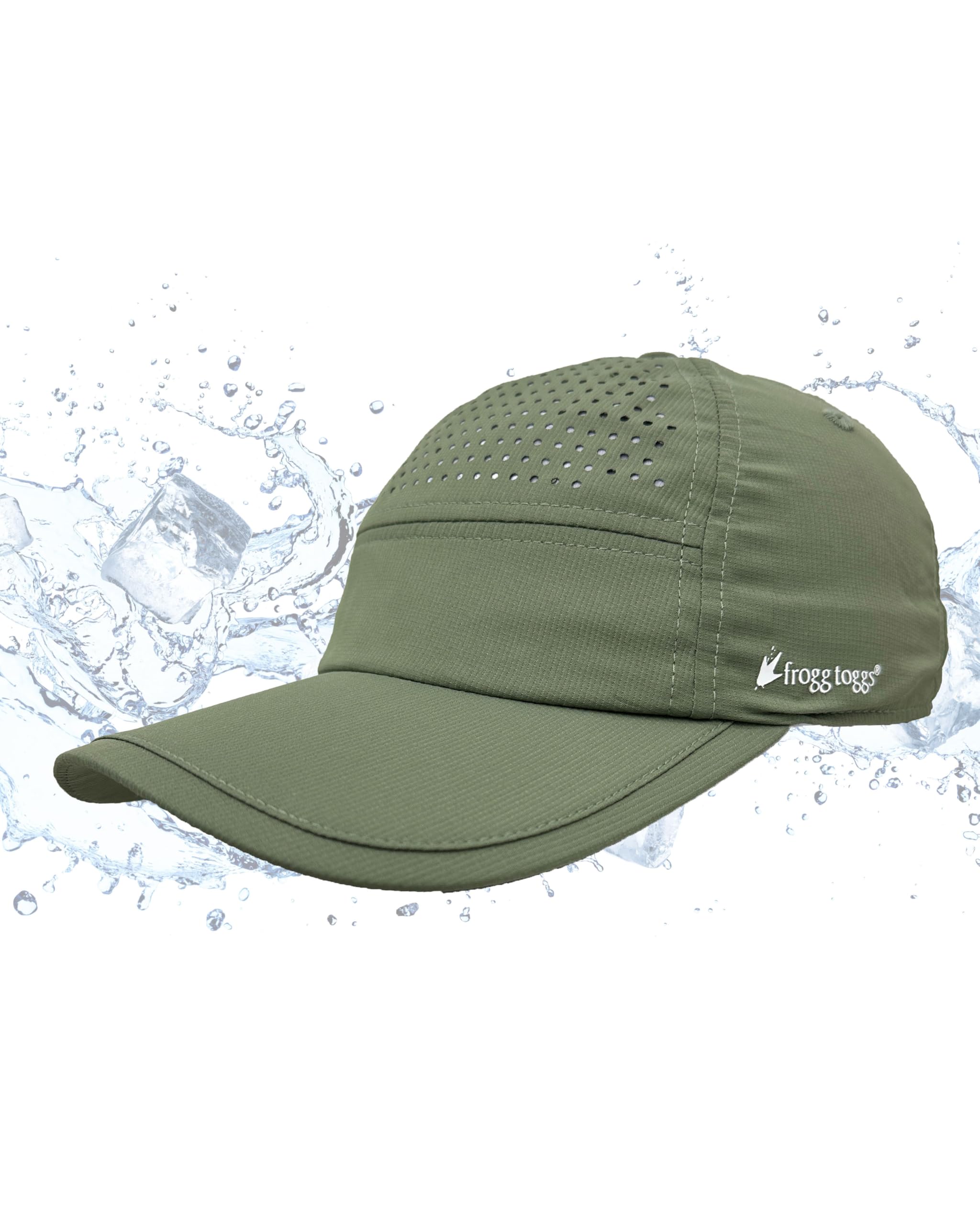 FROGG TOGGS Chilly Pro Cooling Hat, Instant Cooling and Sun Protection, Loden Green, OS