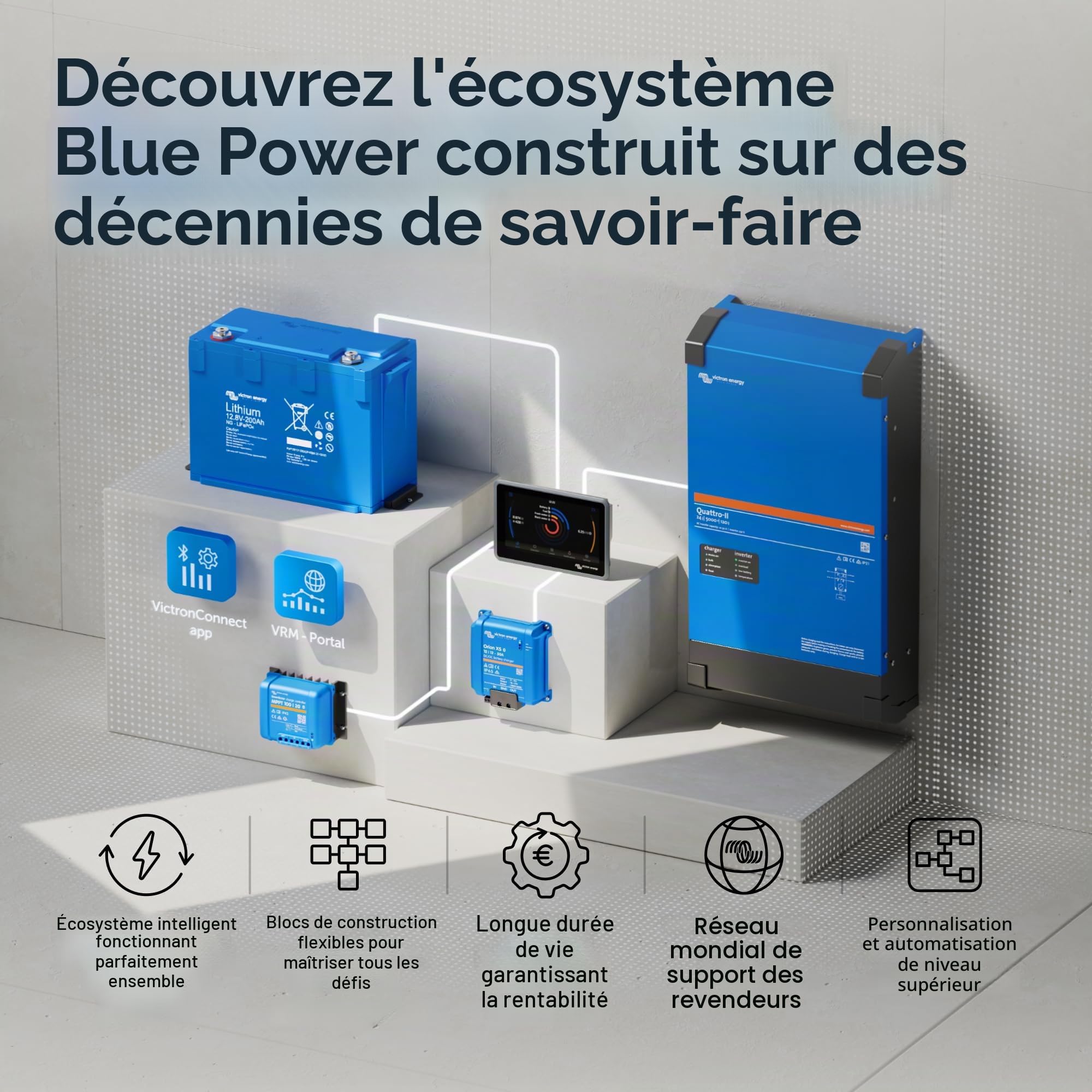 Victron Energy BlueSolar MPPT 150V 45 ampères 12/24/36/48-Volt Contrôleur de Charge Solaire