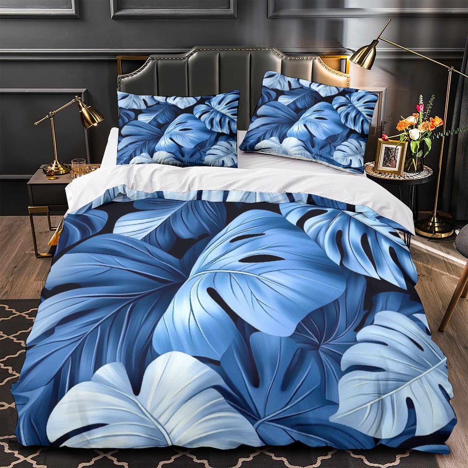 Housse de couette microfibre ultra douce hypoallergénique lit 220x240