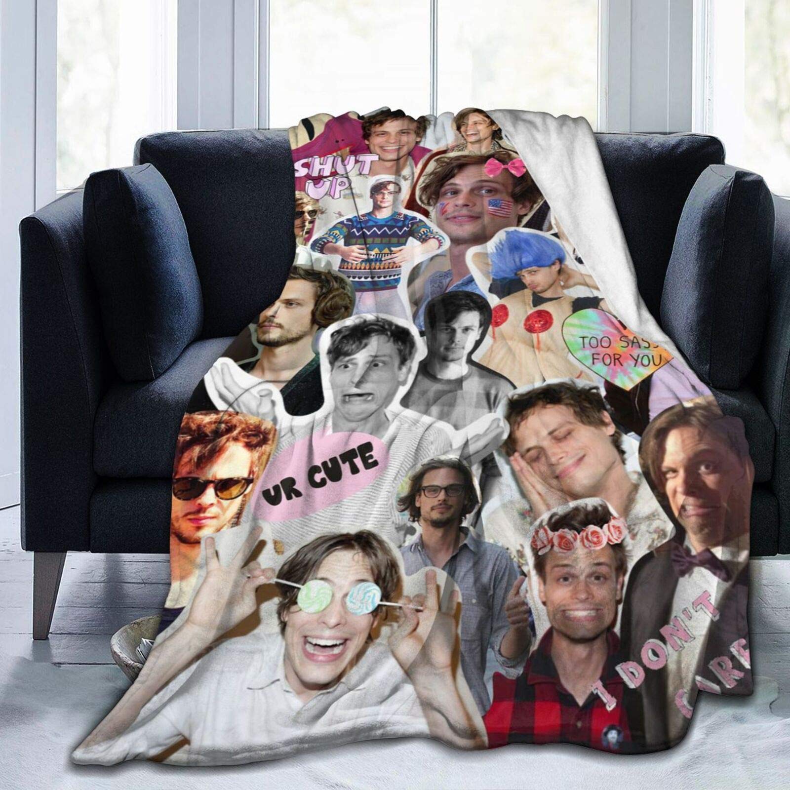 Anche Criminal Minds Blanket Matthew Gray Gubler Flannel Throw