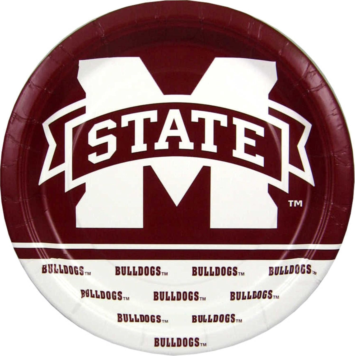 Amazon Com Mississippi State Bulldogs Cups Plates And Napkins For 24 Guests 81 Pieces Home Kitchen