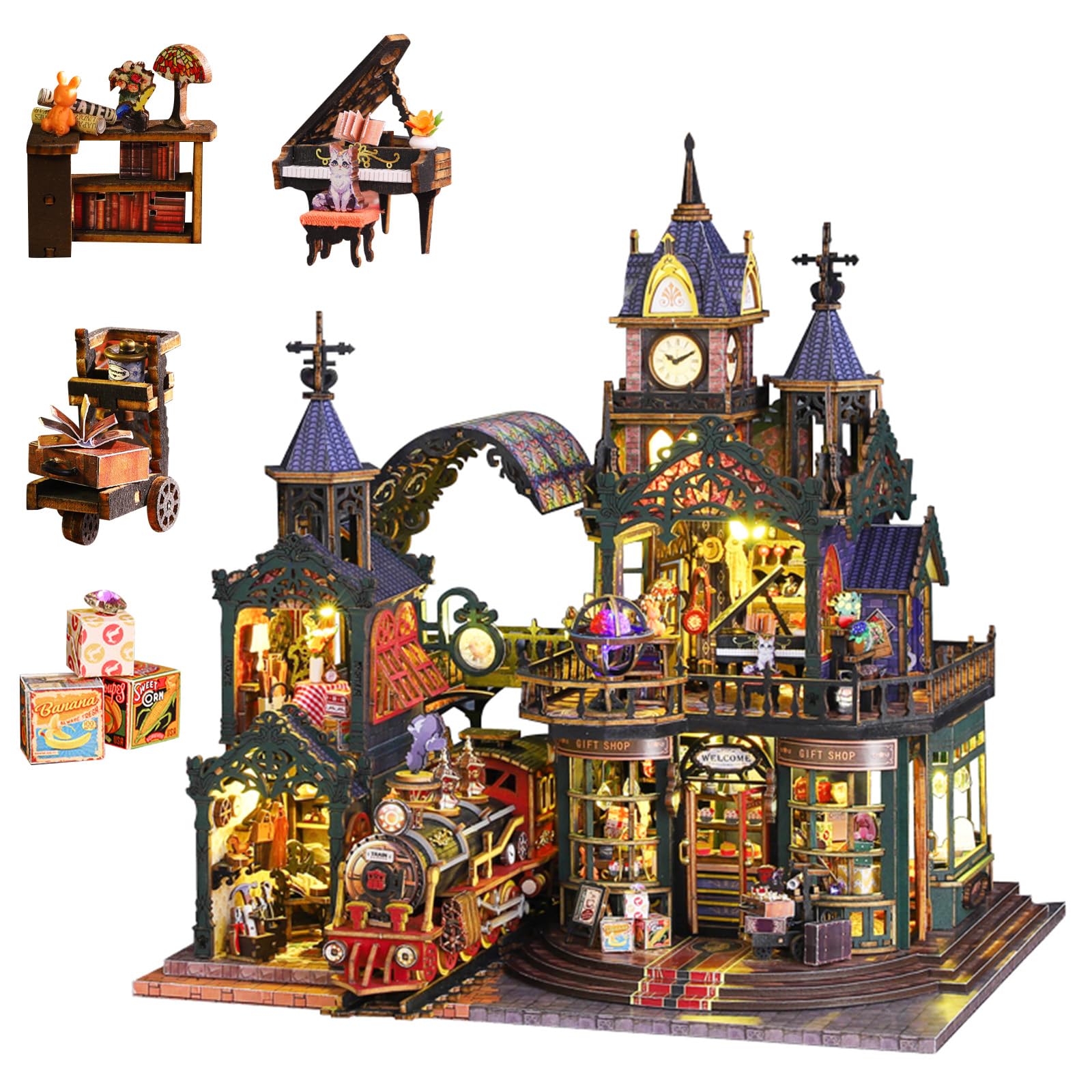 Amazon.com: YSWOOD WORLD Miniature House Kit, Miniature Kit with