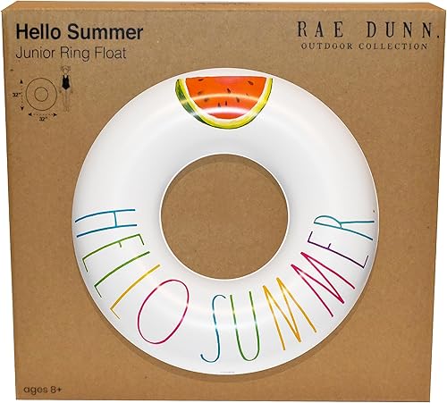 Miniatura 5 de Rae Dunn x CocoNut Float Junior Ring Float - Balsa inflable de 32 pulgadas y tubo interior de agua duradero - Conducción estable para fiestas de