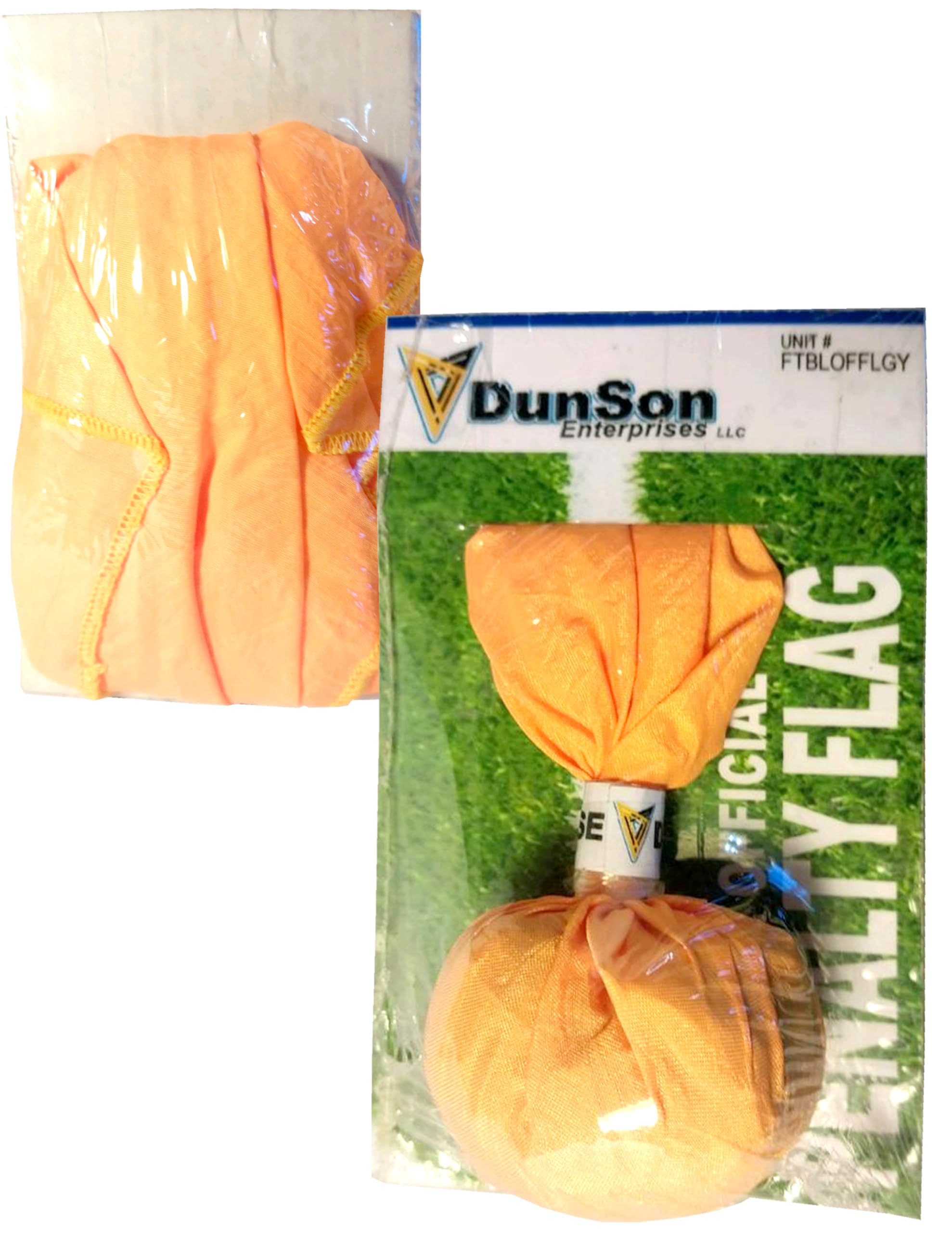 DSE Football Official's Referee Penalty Flag with Yellow Flag and Yellow End in a 2 Pack