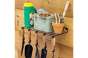StoreYourBoard Garden Tool Storage Rack: Wall-Mounted Organization for Gardening Hand Tools