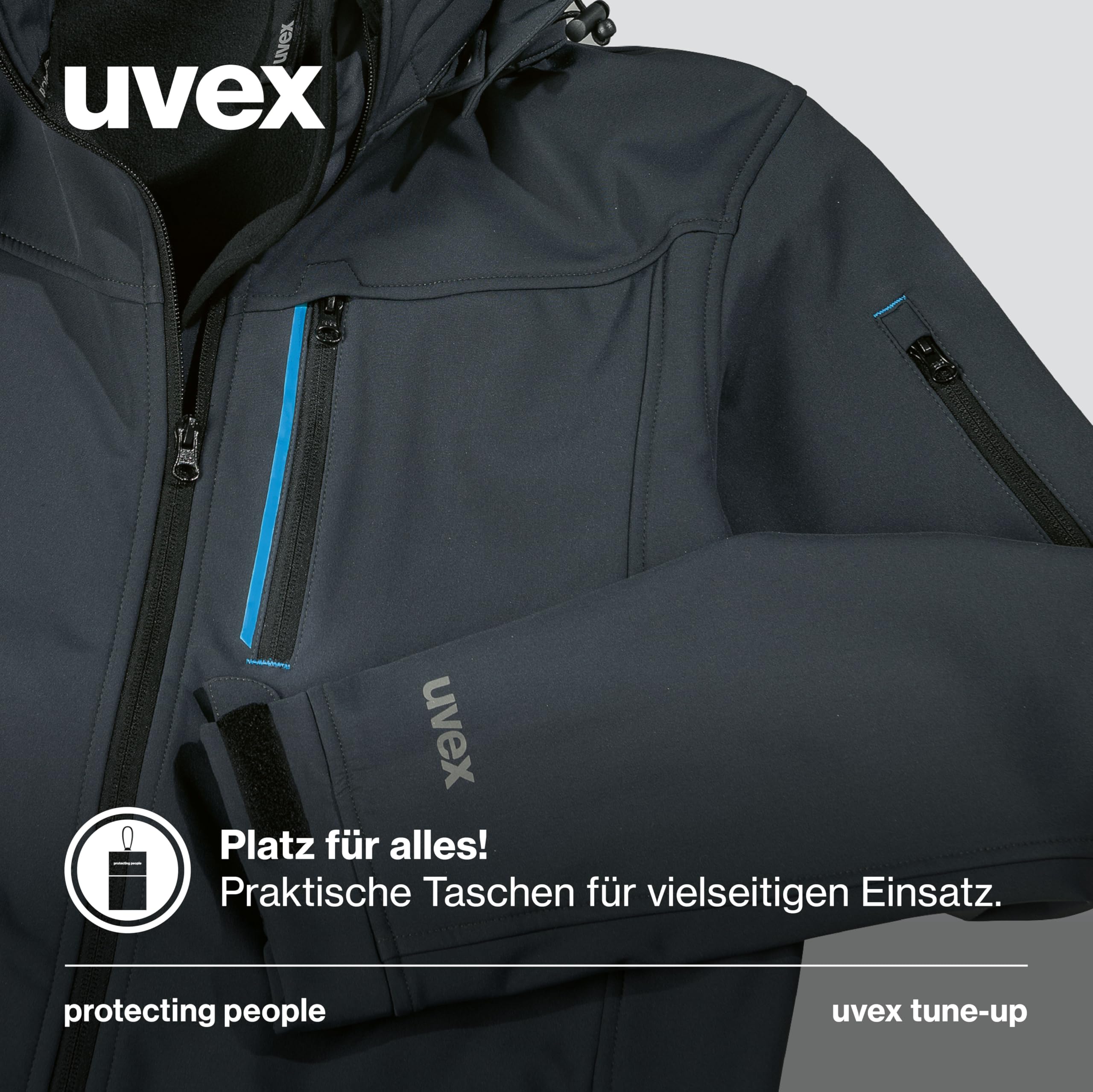 uvex tune-up chaqueta de trabajo softshell mujer repelente al agua