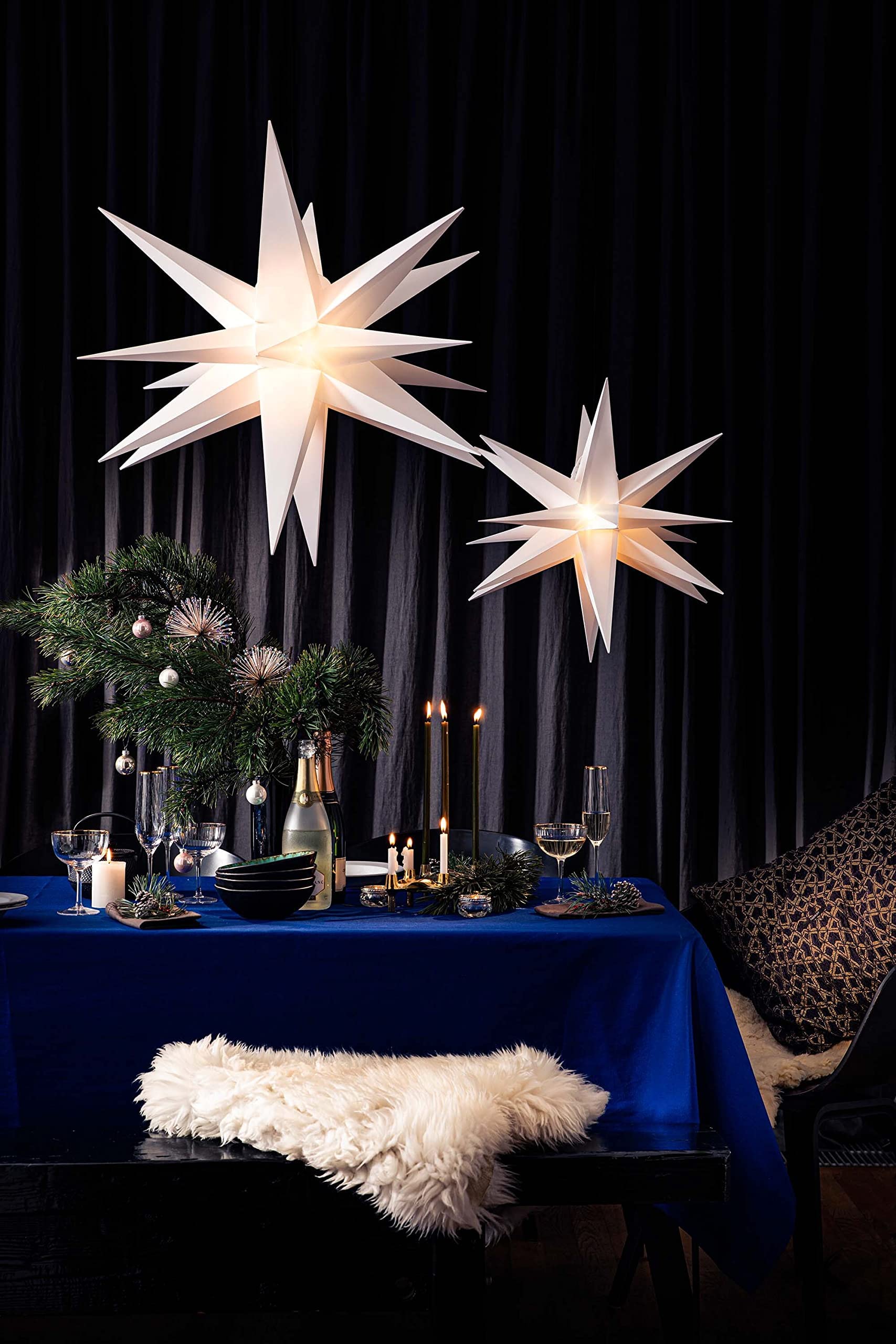 Kerstster met 25 stuks ledverlichting - Merel in Wonderland
