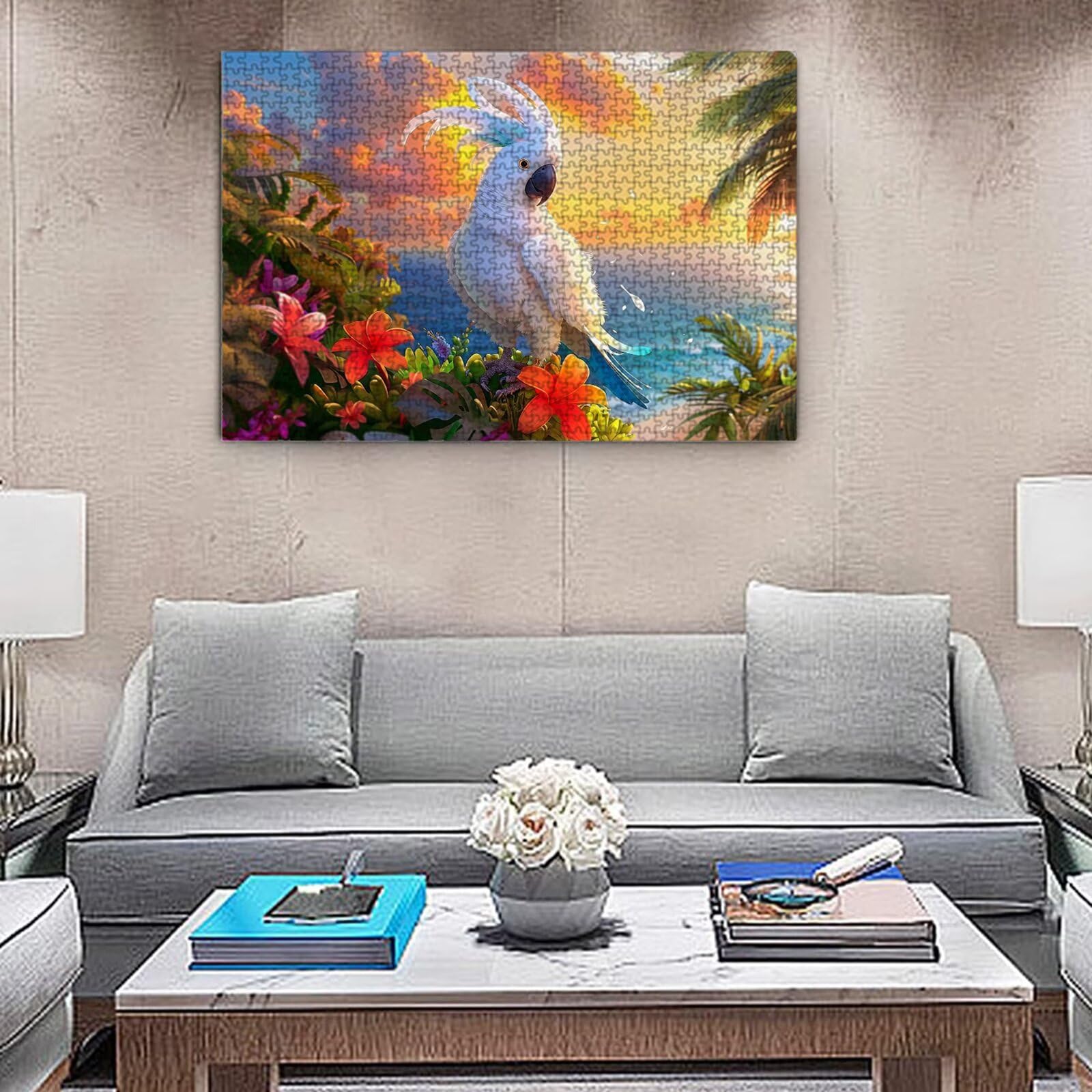 Puzzle dla dorosłych, 6000 sztuk, trudne drewniane puzzle, gra, gra logiczna, gra ręczna, dekoracja rodzinna, kreatywna rozrywka, prezent 105 x 179 cm zwierzę papuga 1 K0F-405