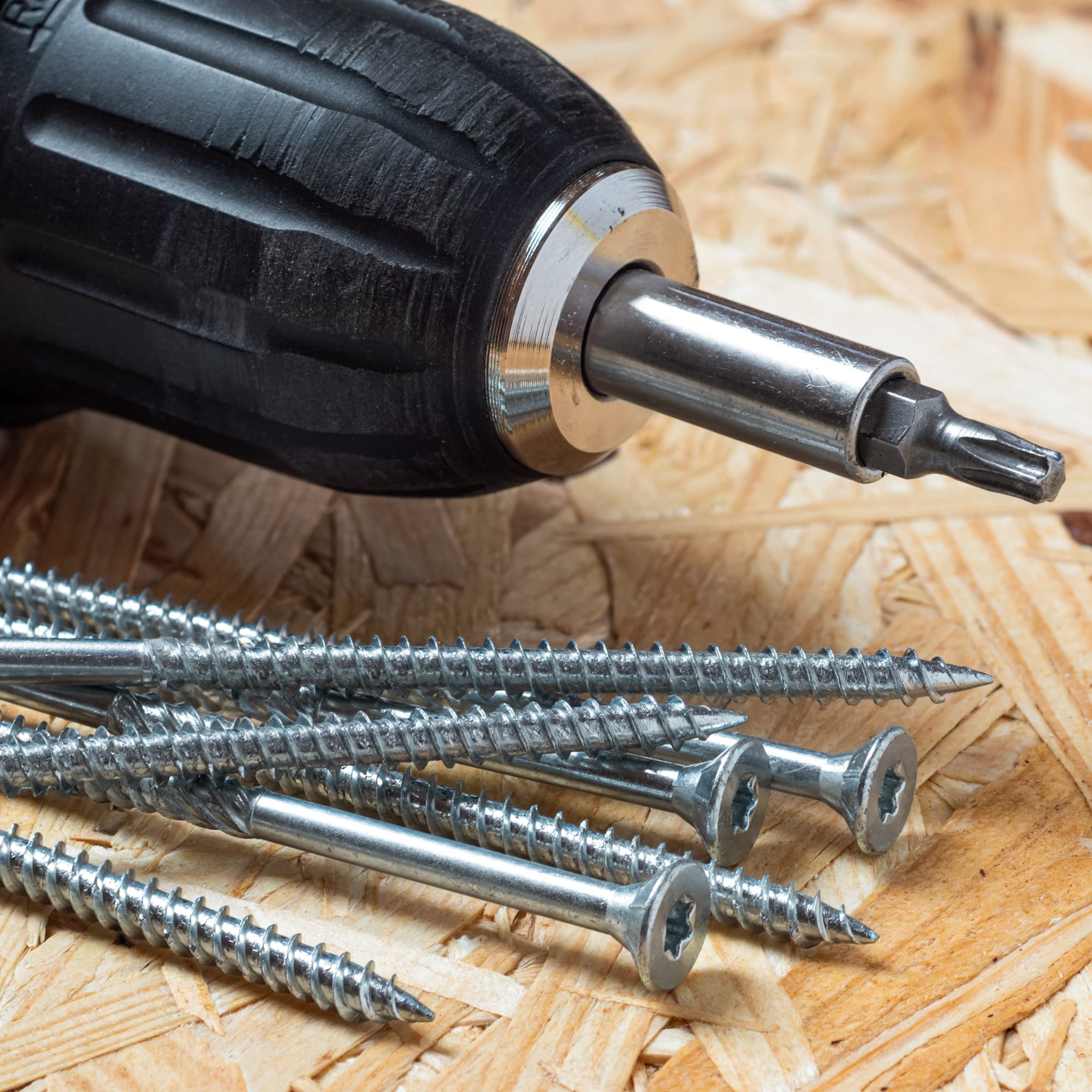 Stahlia Schrauben Holzschrauben Torx 5,0x110mm Spanplattenschrauben Teilgewinde (1000 Stück) Edelstahlschrauben Schrauben Set Universalschrauben Senkkopfschrauben TX10