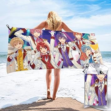 Amazon すとぷり 速乾タオル スポーツタオル 収納袋付き バスタオル ビーチタオル 旅行タオル 超速乾 超吸水 コンパクト 旅行 水泳 色褪せない 旅行 お風呂 スポーツに最適 二時半雑貨店 スポーツ アウトドア