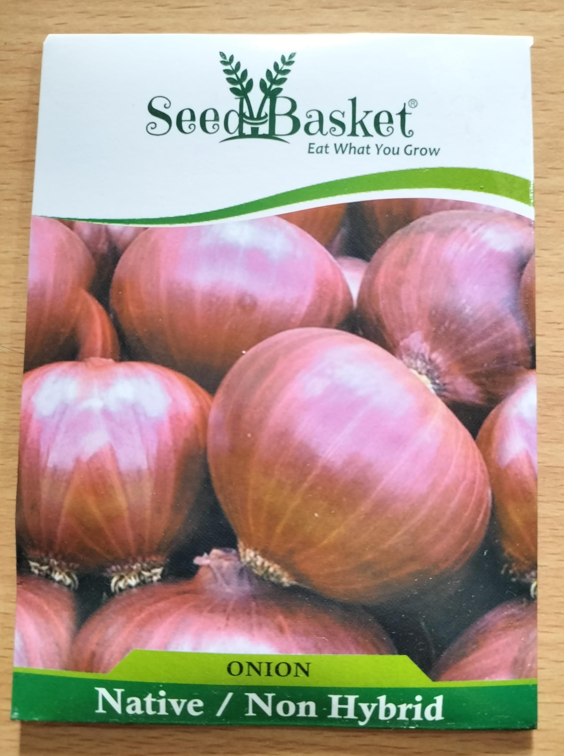 Seed Basket Native/Non-GMO Onion Seeds for Home Garden (400 Seeds with More than 70% Germination) And Instruction Manual