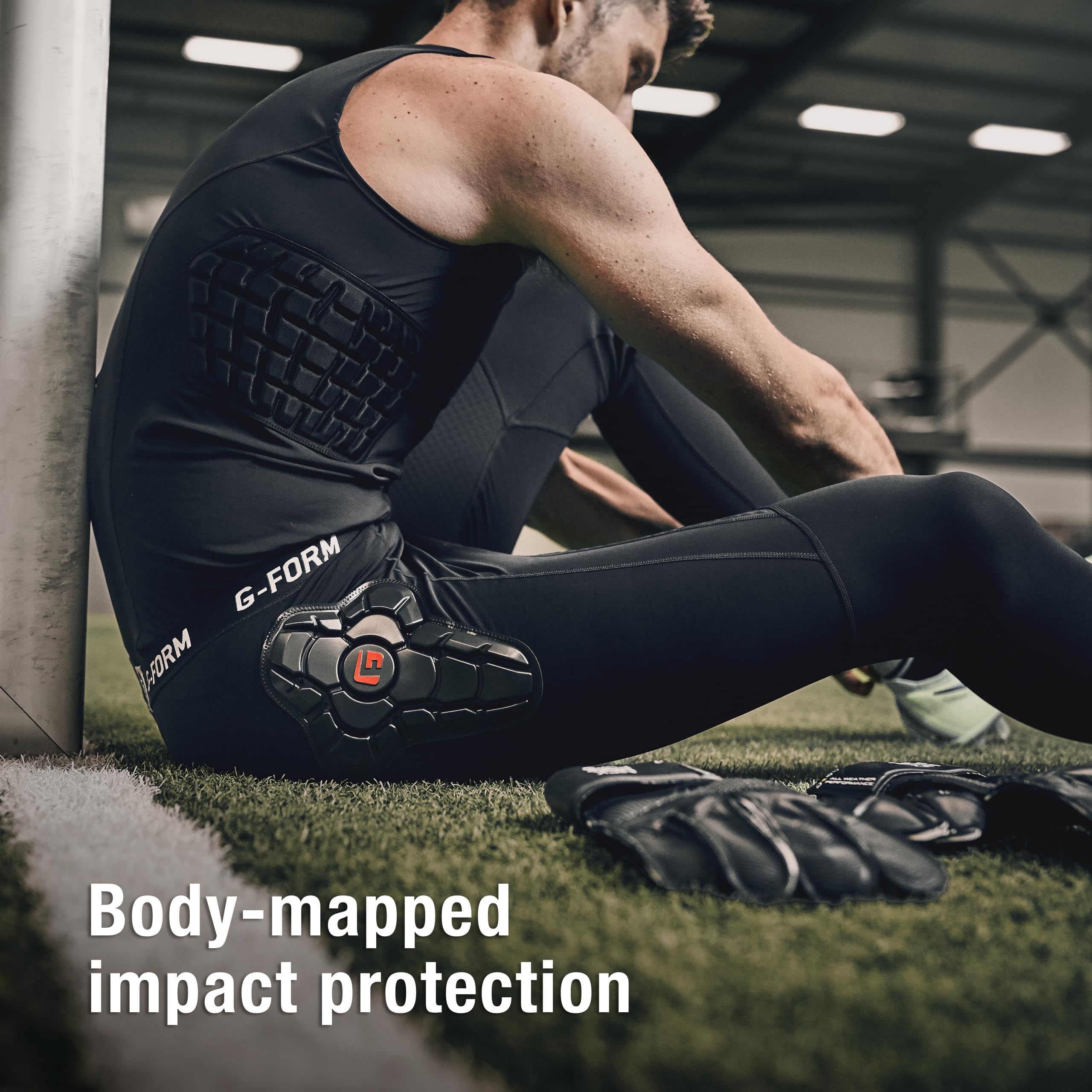 G-Form Torwart-Aufprallhose - Gepolsterte Leggings mit kompressiver Basisschicht - Schutzausrüstung für Fußball und Aufprallsportarten - atmungsaktiv und waschmaschinenfest