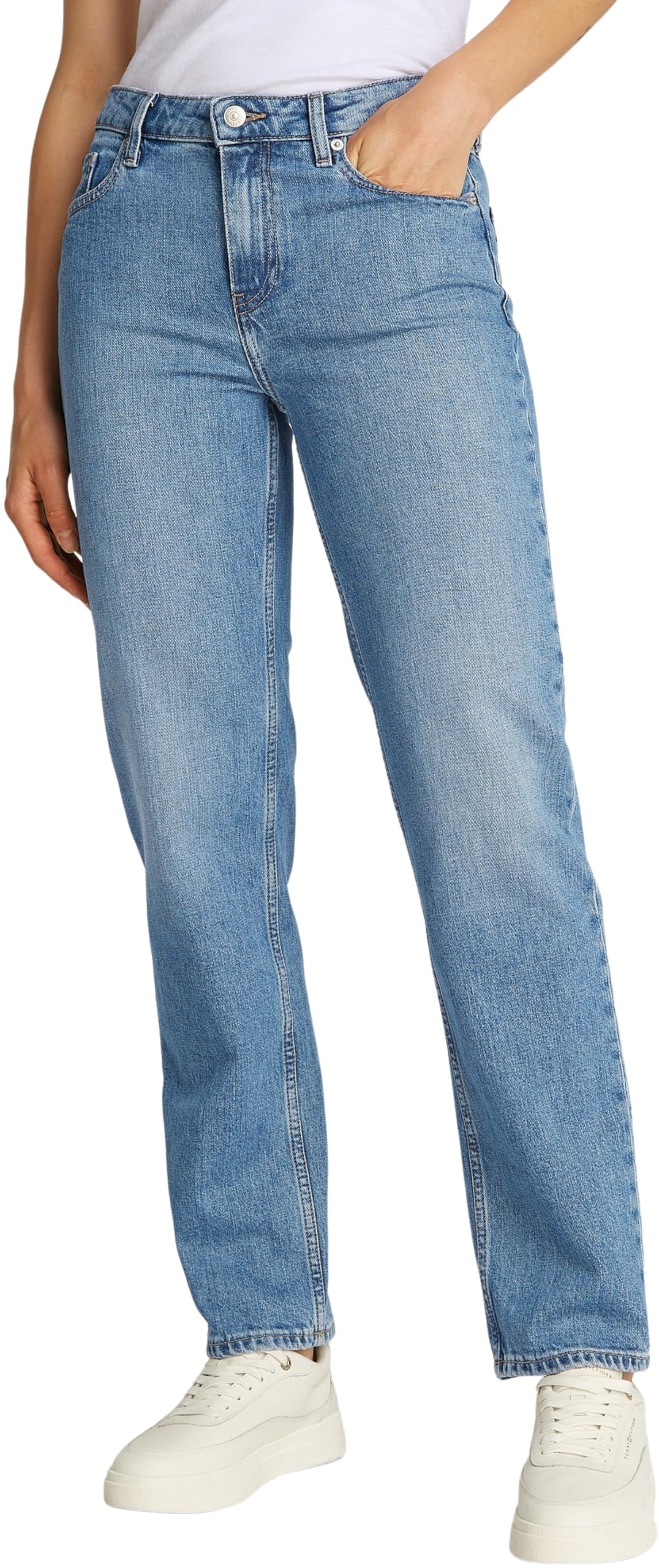 Tommy Hilfiger Damen Jeans Hose Classic Straight Uma Mid Rise