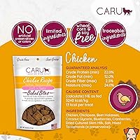 Vista 3 de Caru - Soft n' Tasty Baked Bites - Golosinas de pollo para perros - Deliciosas golosinas de entrenamiento - Bolsas de 4 onzas - Paquete de 3